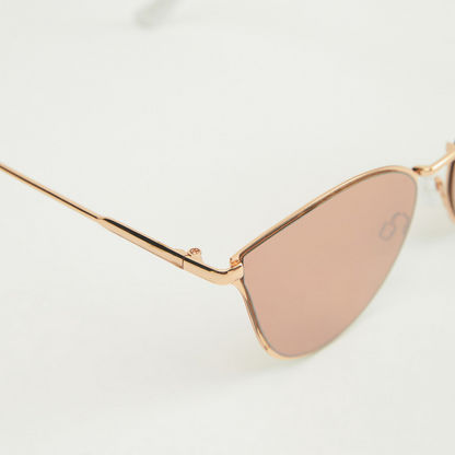 Tinted Lens Cat Eye Sunglasses with Nose Pads-Sunglasses-image-3