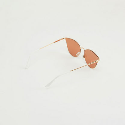 Tinted Lens Cat Eye Sunglasses with Nose Pads-Sunglasses-image-4