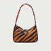 Animal Print Shoulder Bag with Zip Closure-Bags-thumbnailMobile-0