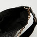 Quilted Shoulder Bag with Chain Accent and Zip Closure-Bags-thumbnail-4