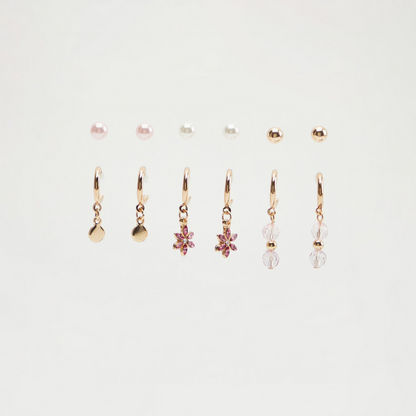 Set of 6 - Embellished Earrings