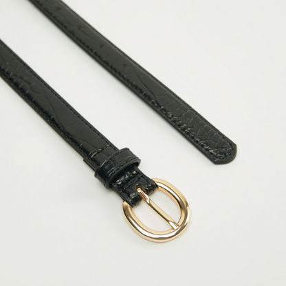 Textured Belt with Pin Buckle Closure-Belts-image-1