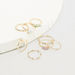 Set of 8 - Metallic Embellished Rings-Rings-thumbnail-0
