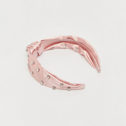 Embellished Headband with Knot Detail-Hair Accessories-image-0