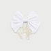 Bow Applique Barrette Clip with Pearl Embellishments-Hair Accessories-thumbnail-0