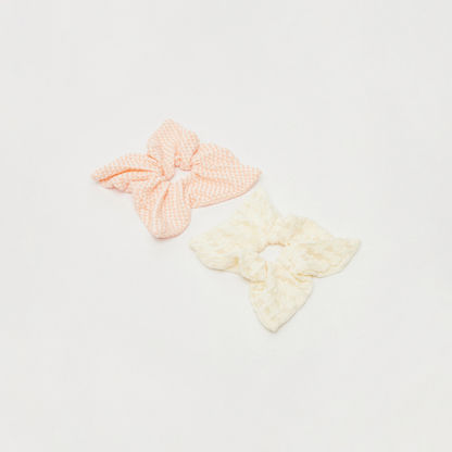 Set of 2 - Textured Square Scrunchie-Hair Accessories-image-0