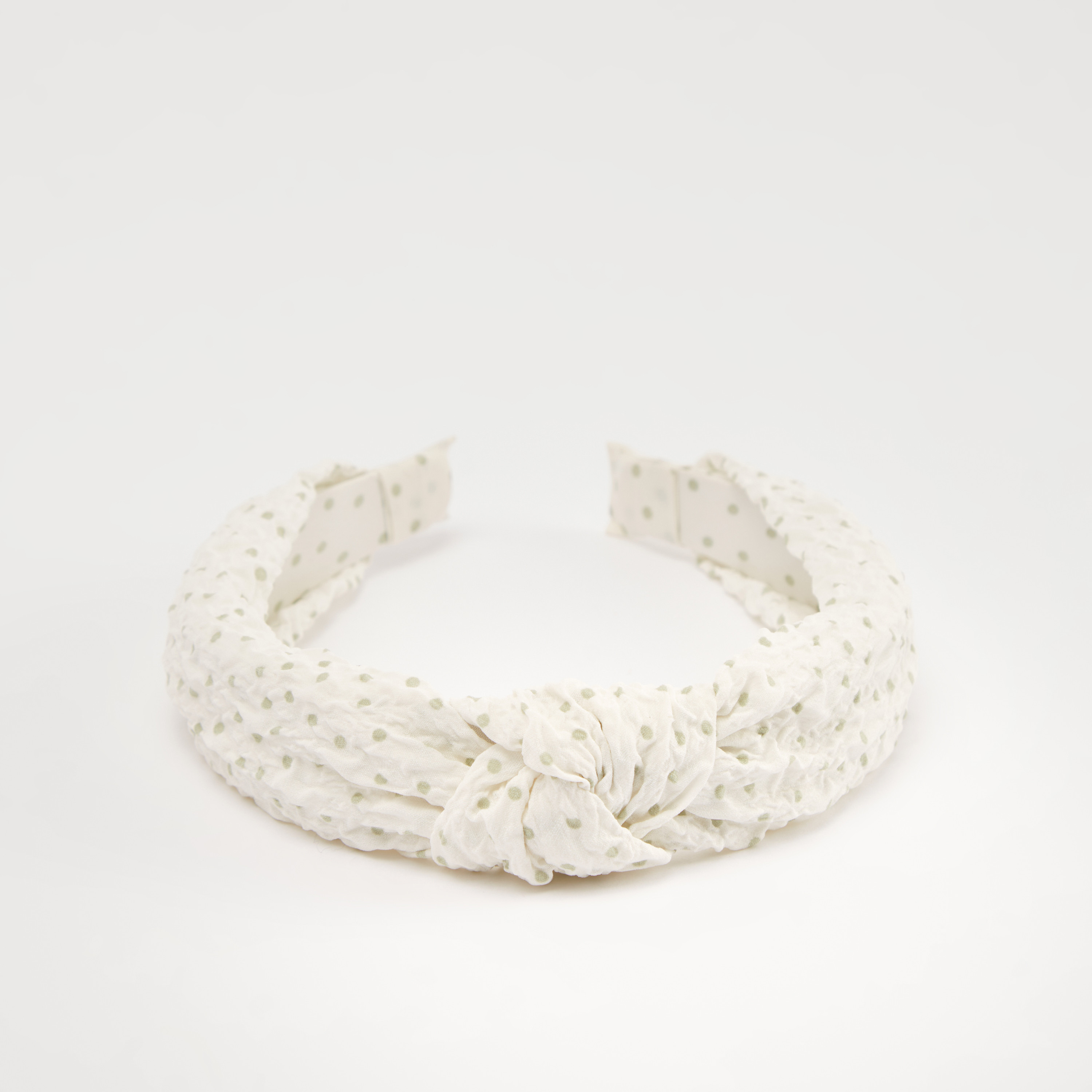Gloo Polka Dot Headband with Knot Detail-women-hairaccessories-image-3