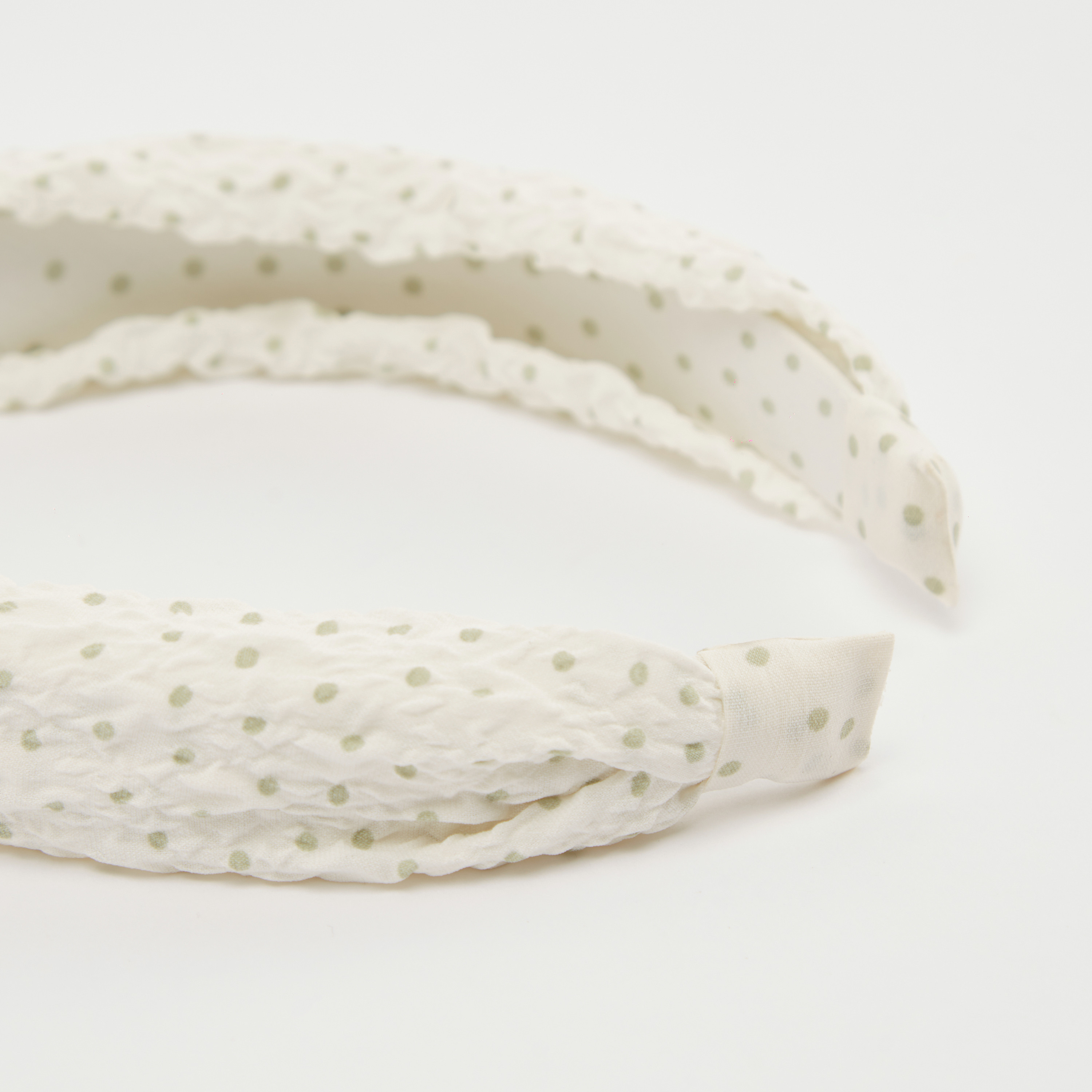 Gloo Polka Dot Headband with Knot Detail-women-hairaccessories-image-4