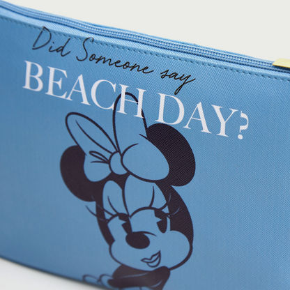 Minnie Mouse Print Pouch with Zip Closure-Bags-image-1