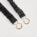 Ruched Waist Belt with Interlock Buckle Closure-Belts-thumbnail-0