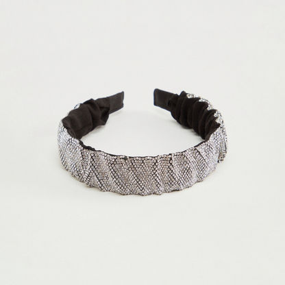 Embellished Headband with Ruched Detail-Hair Accessories-image-2