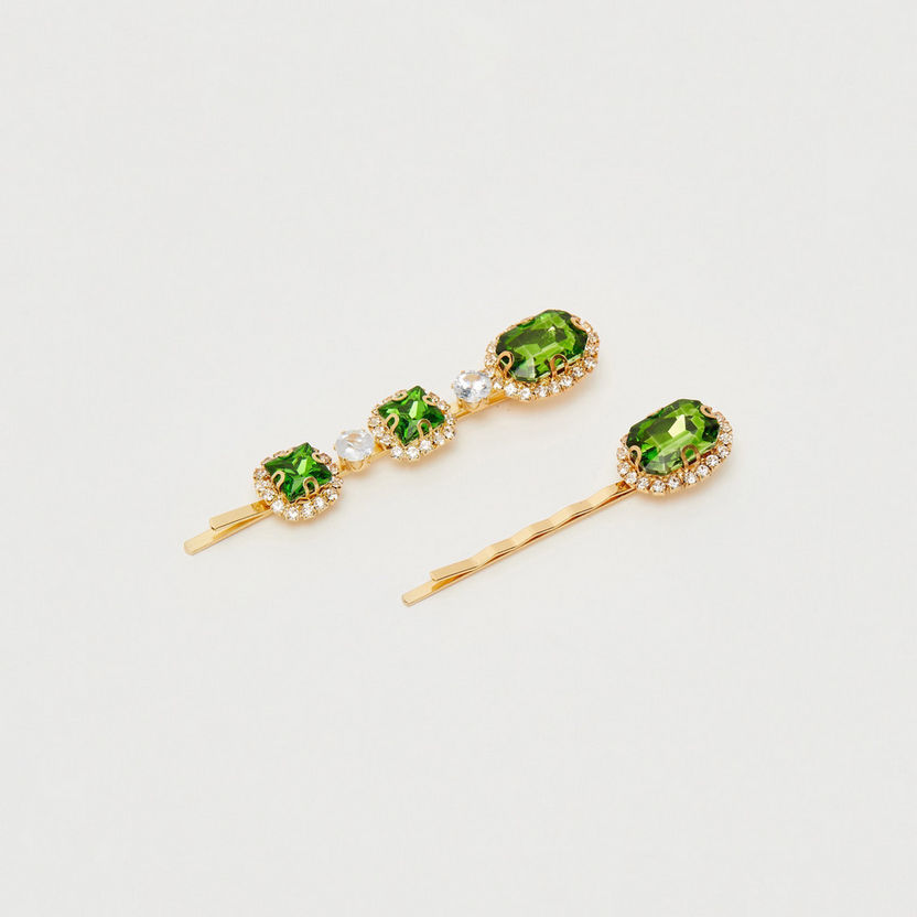 Set of 2 - Embellished Hair Pin-Hair Accessories-image-0