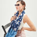 Floral Print Scarf with Border Detail-Scarves-thumbnail-1