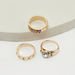 Set of 3 -  Stone Studded Metallic Ring-Rings-thumbnail-0
