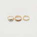 Set of 3 -  Stone Studded Metallic Ring-Rings-thumbnail-3