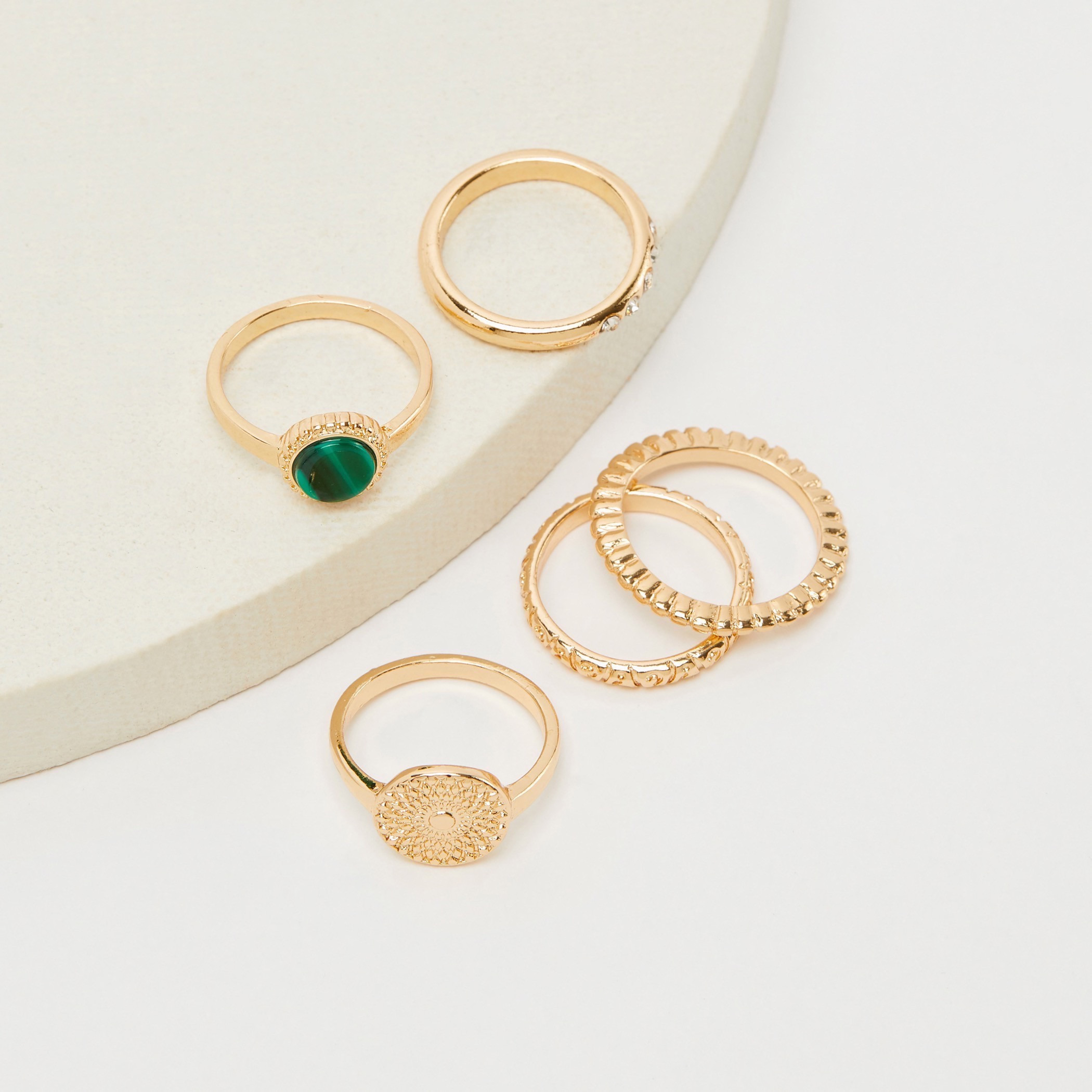 خواتم متنوعة - طقم 5 قطع-women-watchesandjewellery-jewellery-rings-image-1