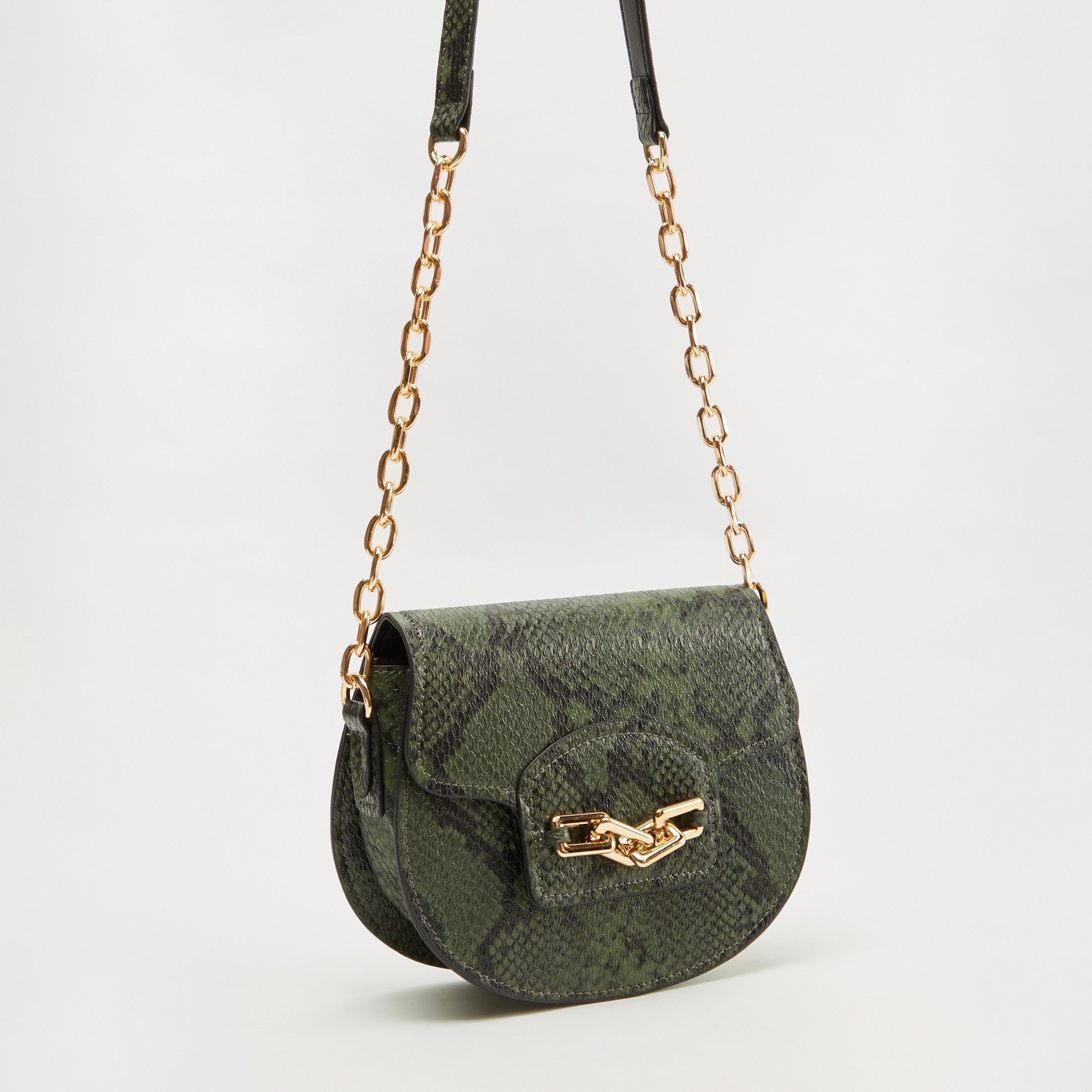 شنطة كروس بودي بطبعات حيوانات وحزام سلسلة ميتاليك-women-bagsandwallets-handbags-image-3