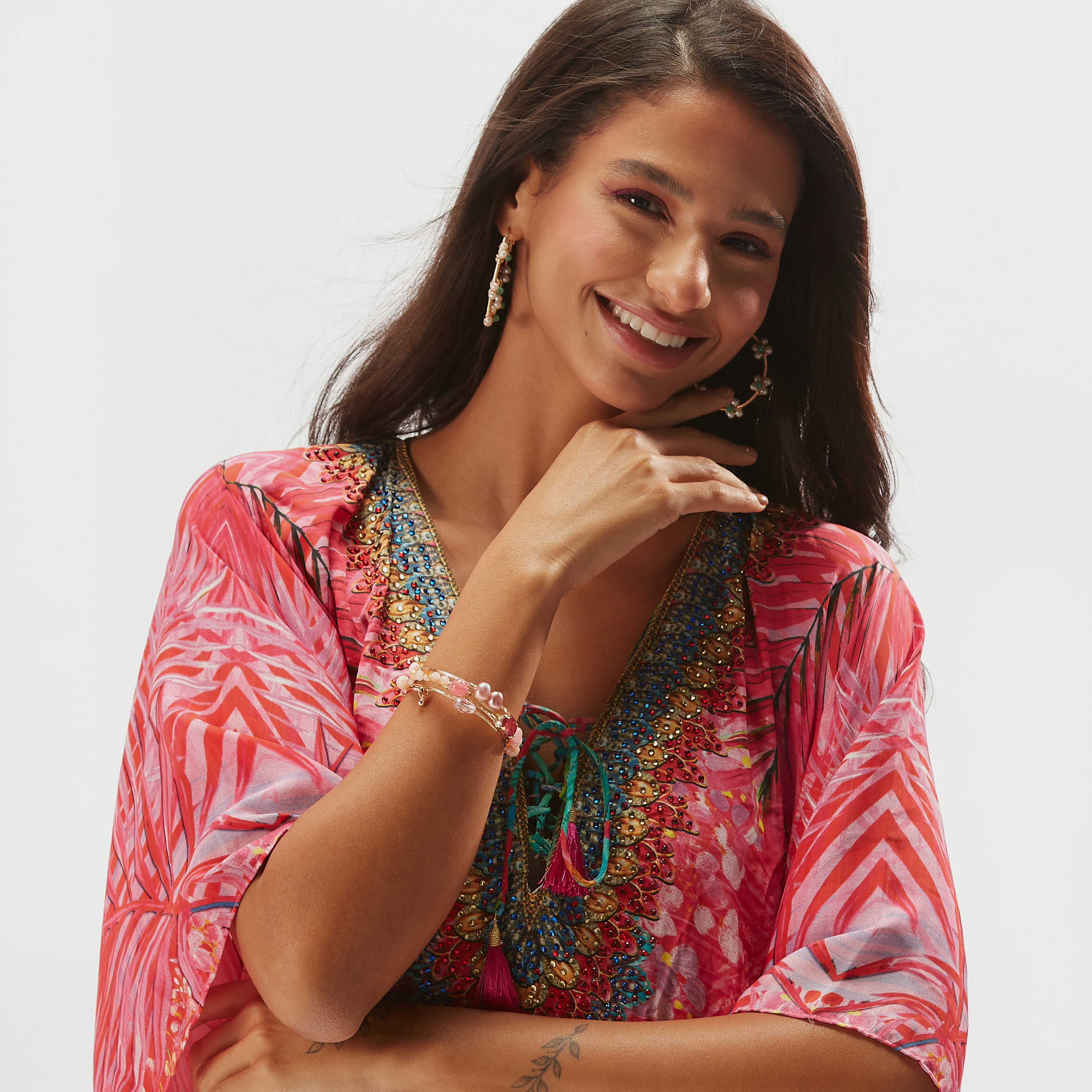 سوار لولبي مزين بالخرز-women-watchesandjewellery-jewellery-banglesandbracelets-image-2