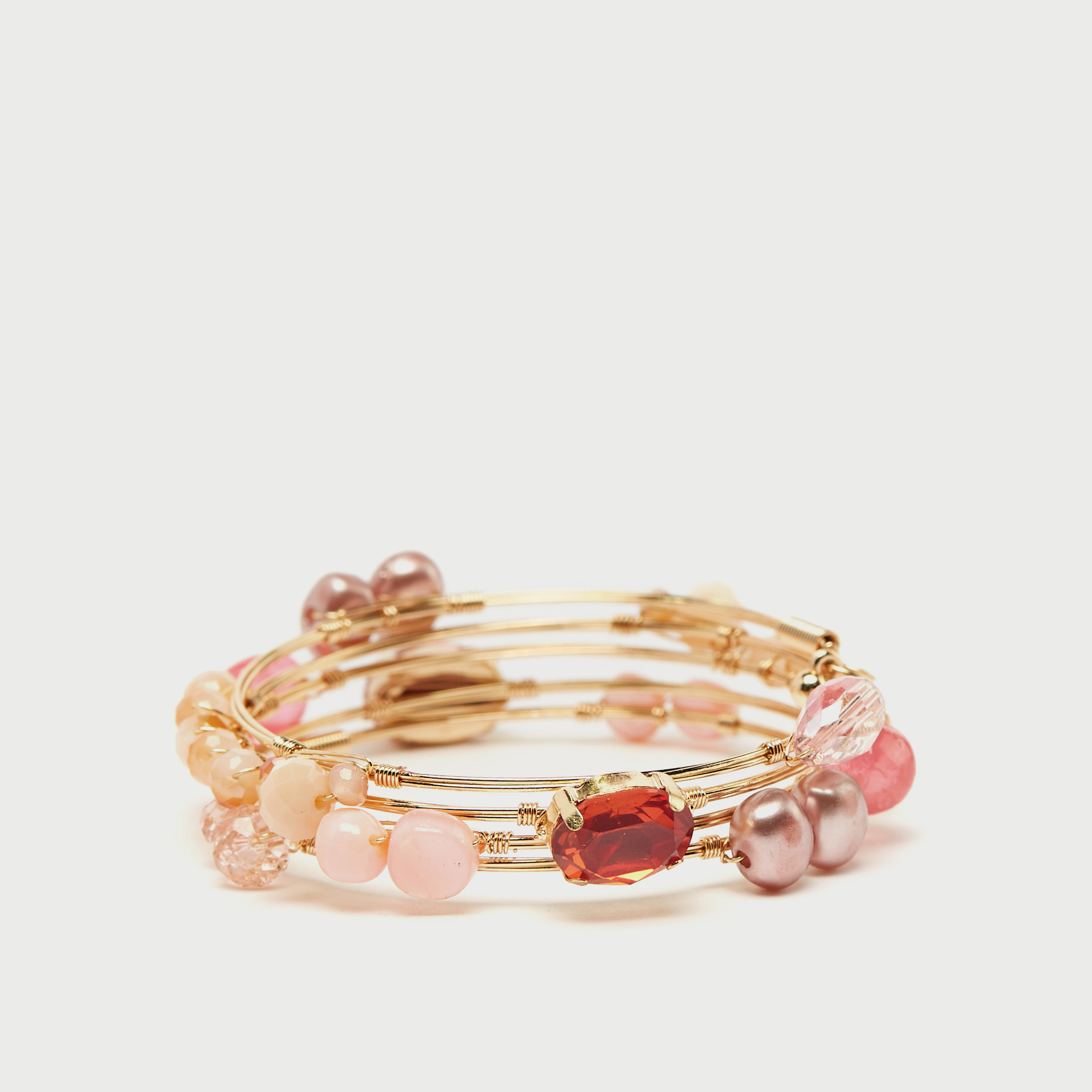سوار لولبي مزين بالخرز-women-watchesandjewellery-jewellery-banglesandbracelets-image-3
