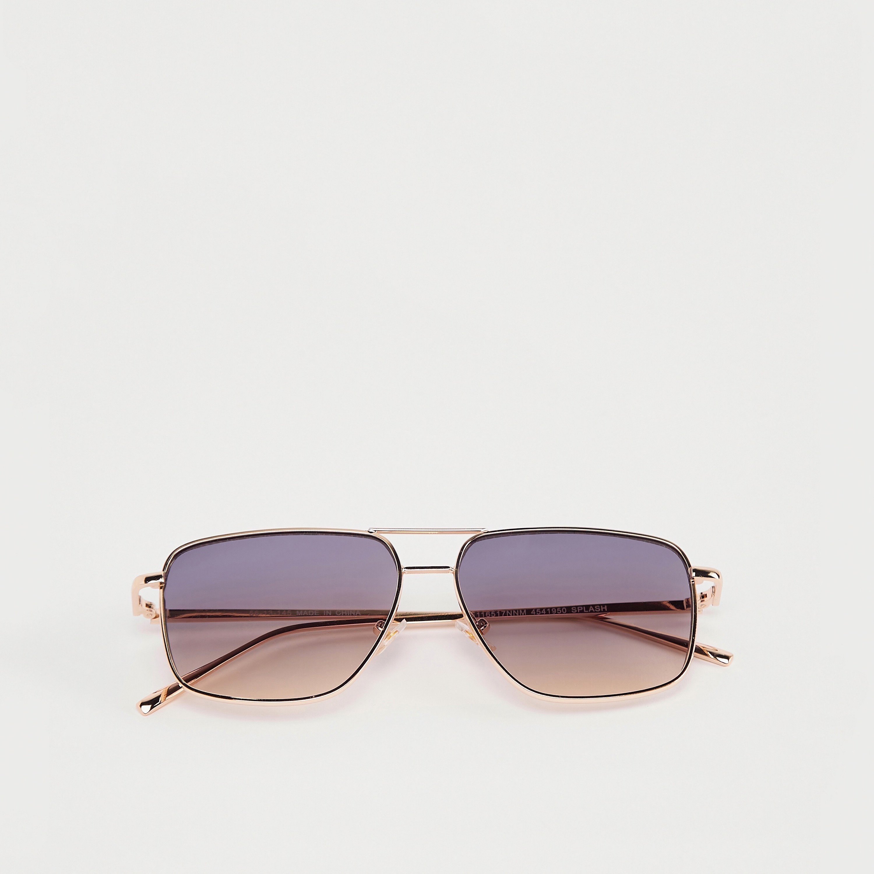نظّارة شمسيّة بإطار كامل وعدسات ملوّنة ووسادات أنف-women-sunglasses-image-1