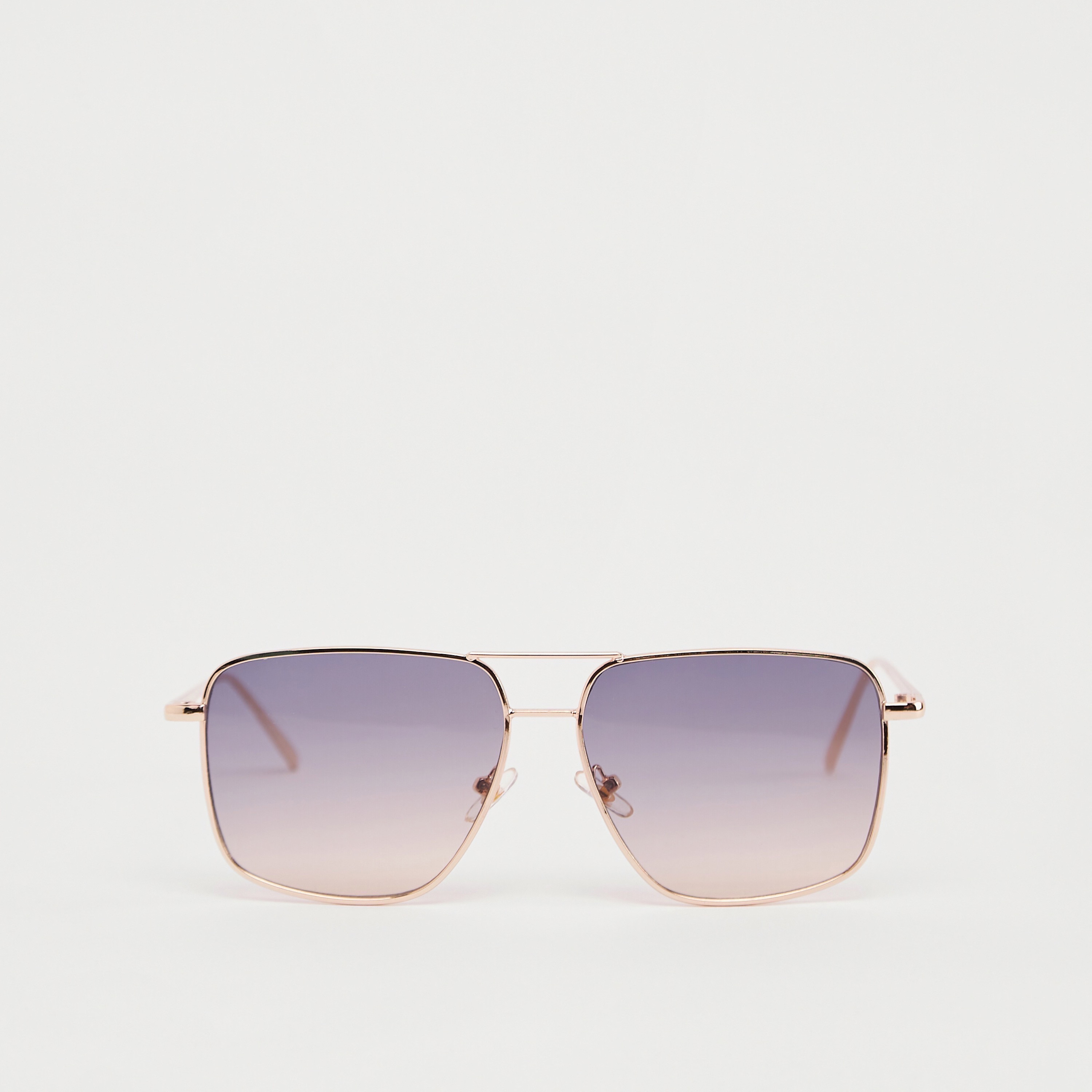 نظّارة شمسيّة بإطار كامل وعدسات ملوّنة ووسادات أنف-women-sunglasses-image-2