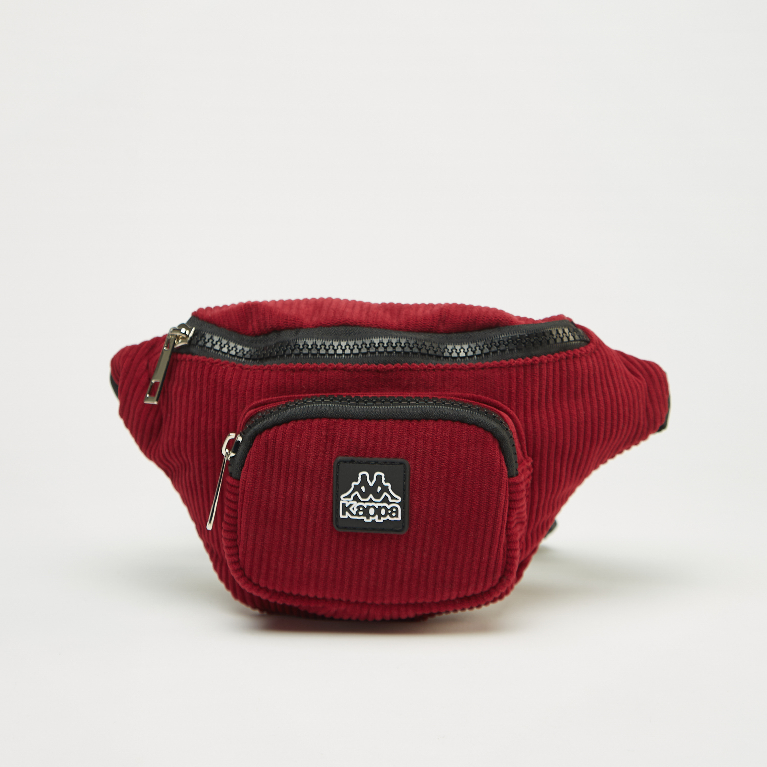 Kappa Textured Waist Bag with Adjustable Strap and Zip Closure