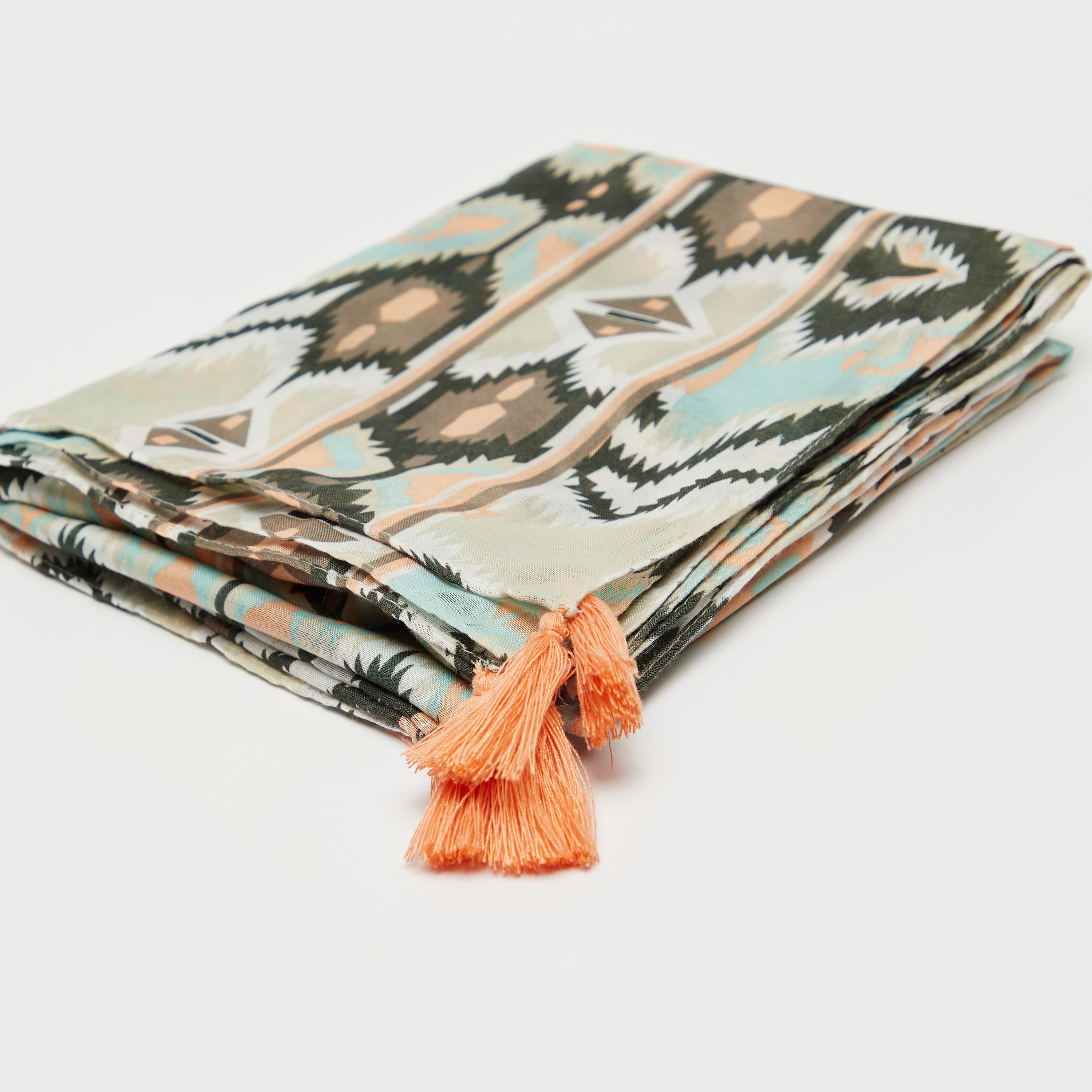 All-Over Graphic Print Scarf with Tassels-women-clothingaccessories-scarves-image-1