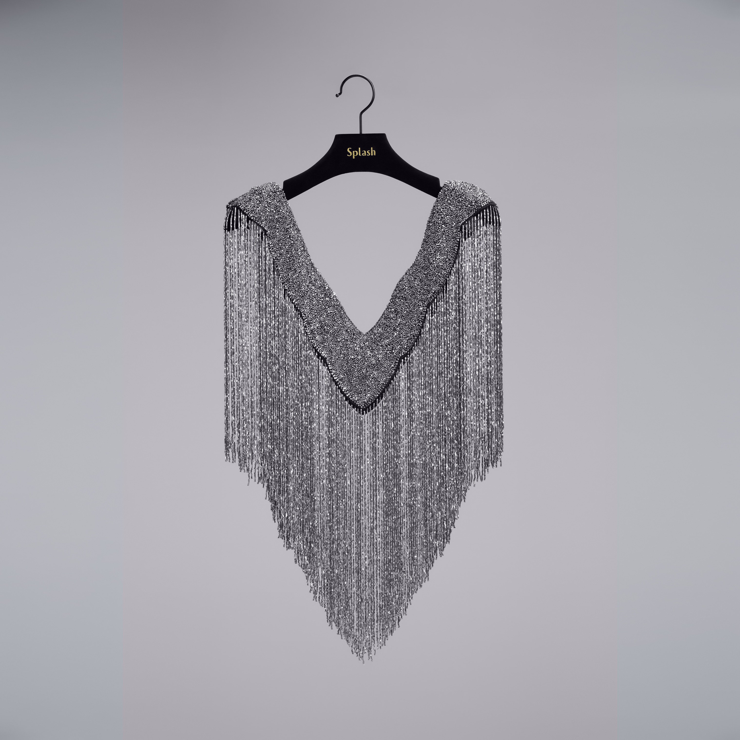 كاب أكتاف مزيّن بالخرز بشراشيب وياقة v-women-clothing-shirtsandblouses-blouses-image-7