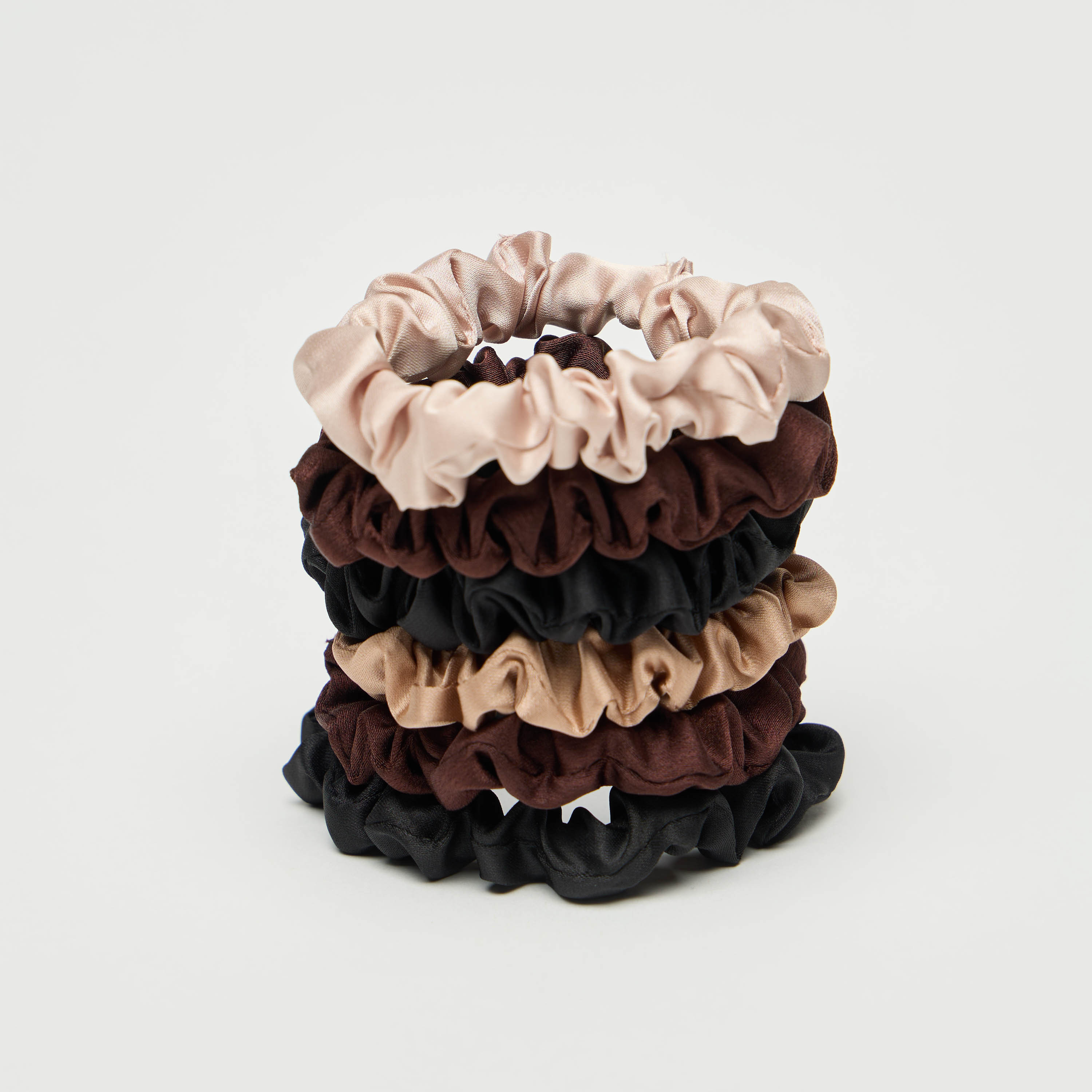 Buy Set of 6 Gloo Solid Hair Scrunchie Splash UAE