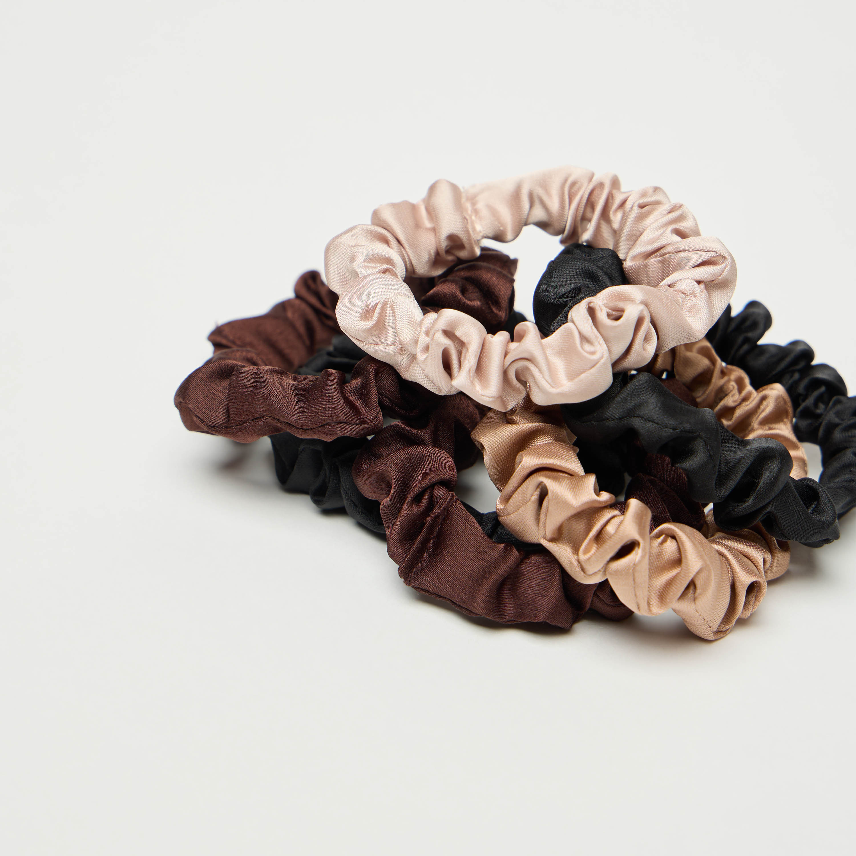 Buy Set of 6 Gloo Solid Hair Scrunchie Splash UAE