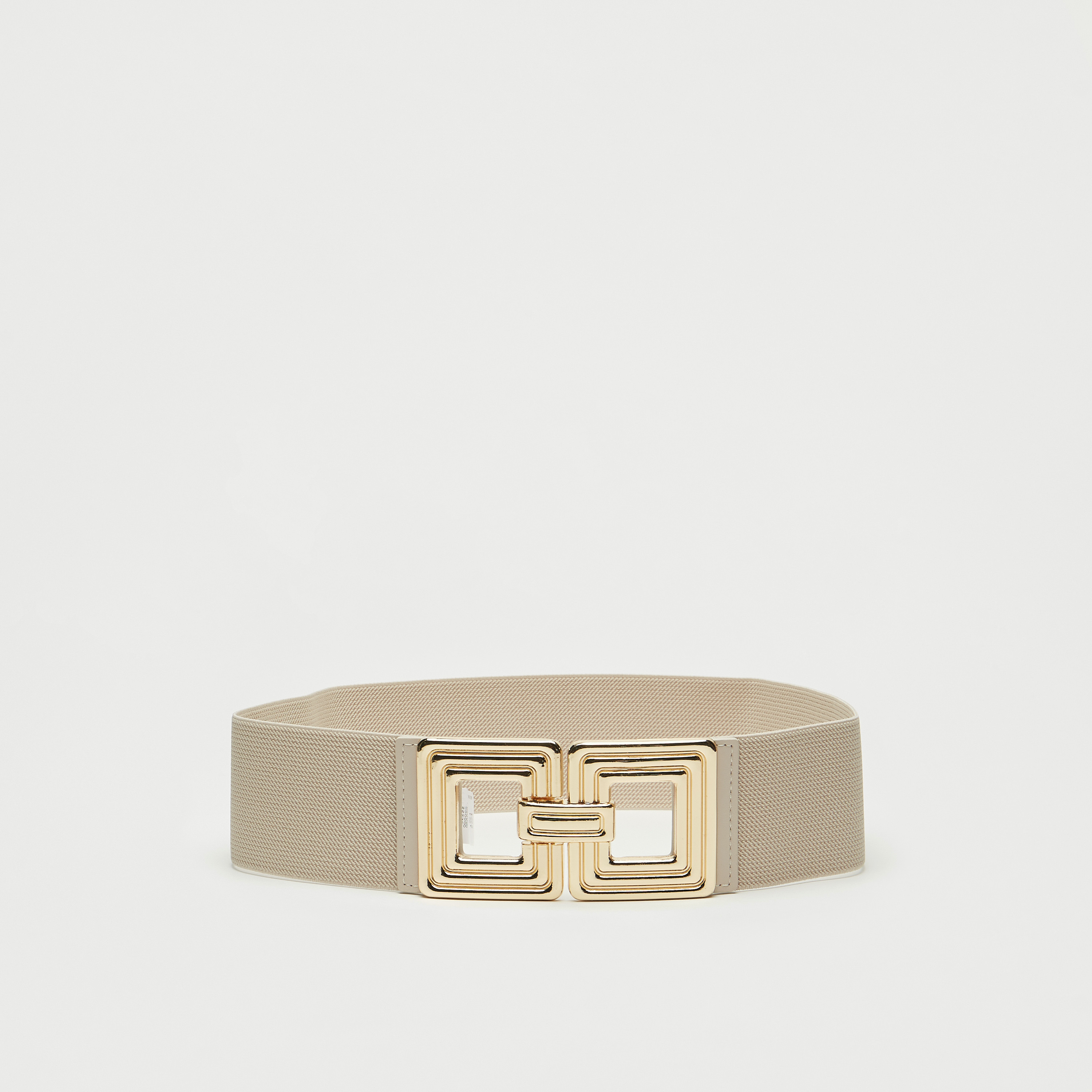 Textured Elasticated Belt with Buckle Closure