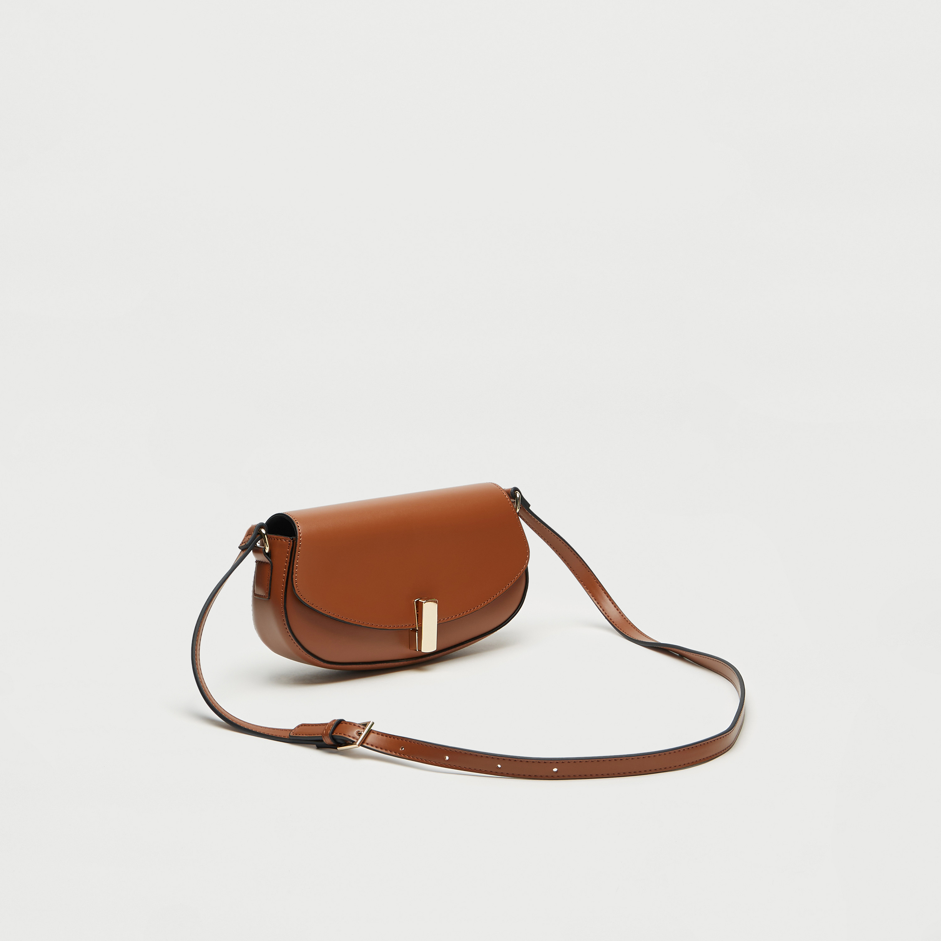 Flap closure crossbody bag sale