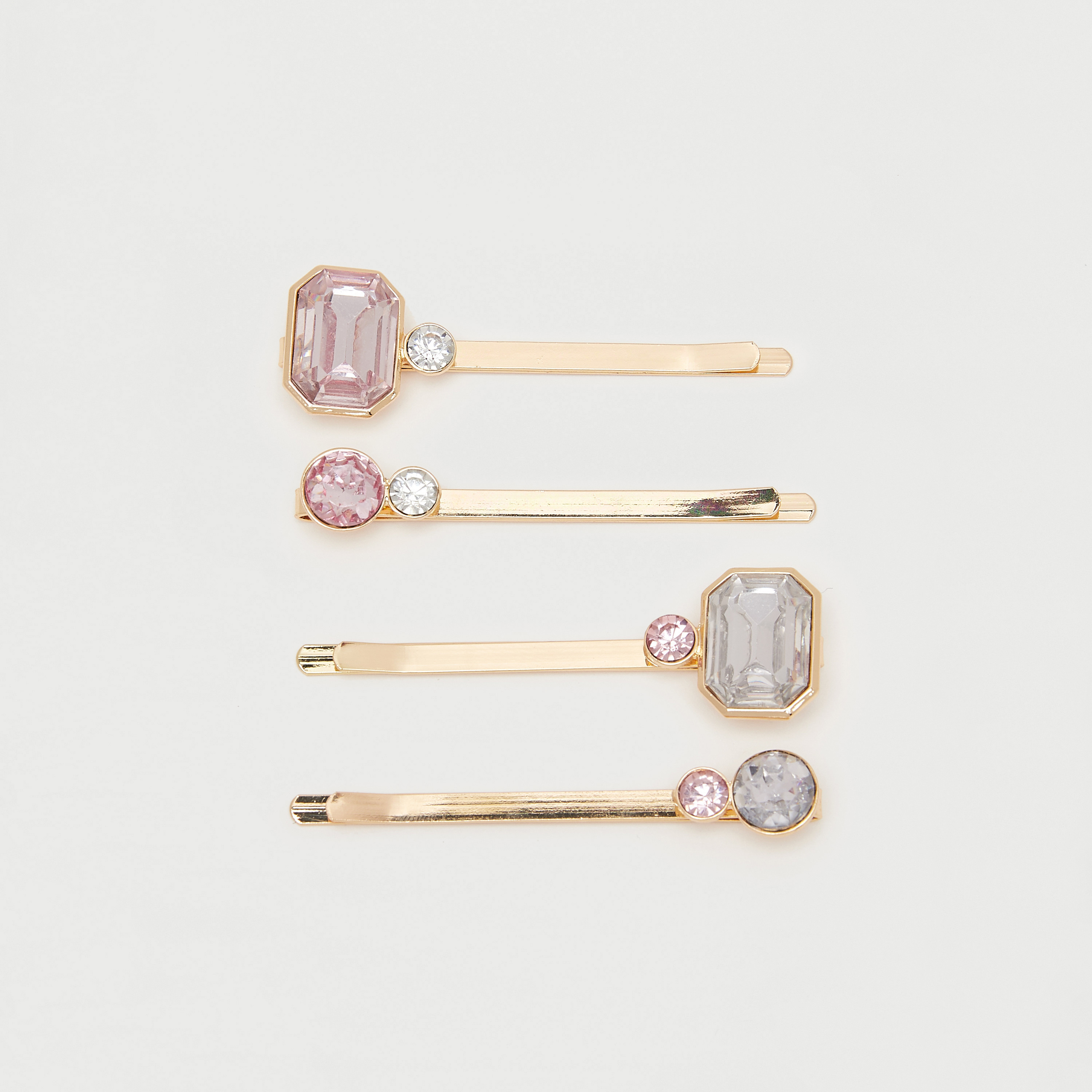 Buy Set of 4 Gem Embellished Hair Clip Splash UAE