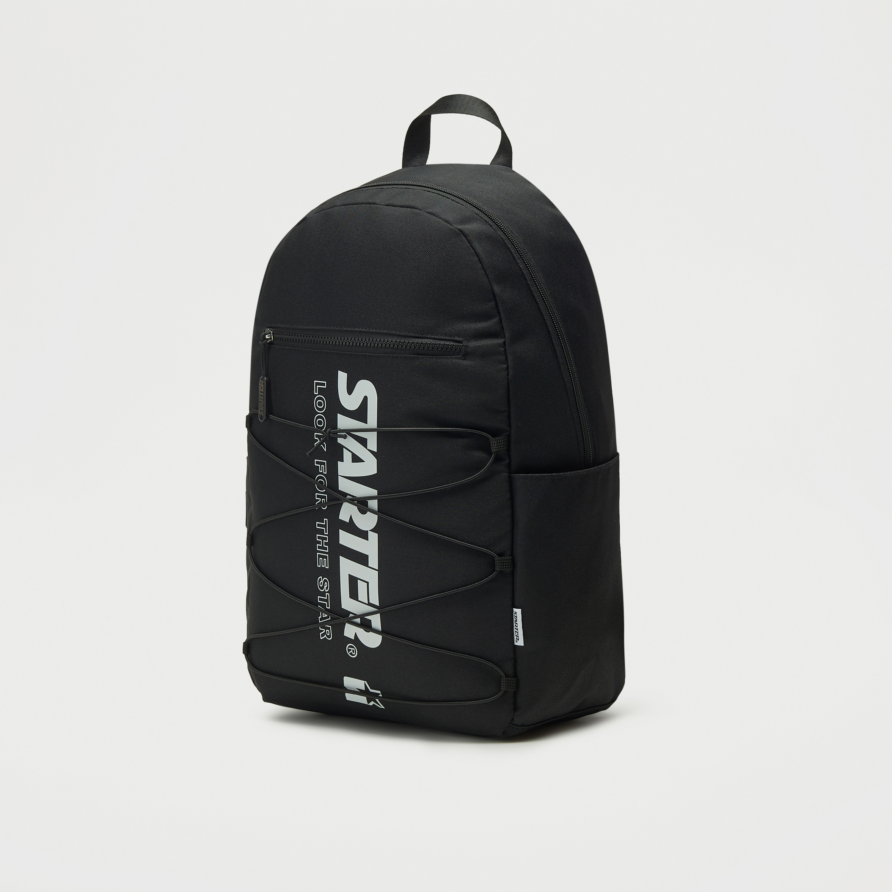 شنطة ظهر بحمالات قابلة للتعديل وسحّاب إغلاق وطبعات شعار من ستارتر-women-bagsandwallets-backpacks-image-4