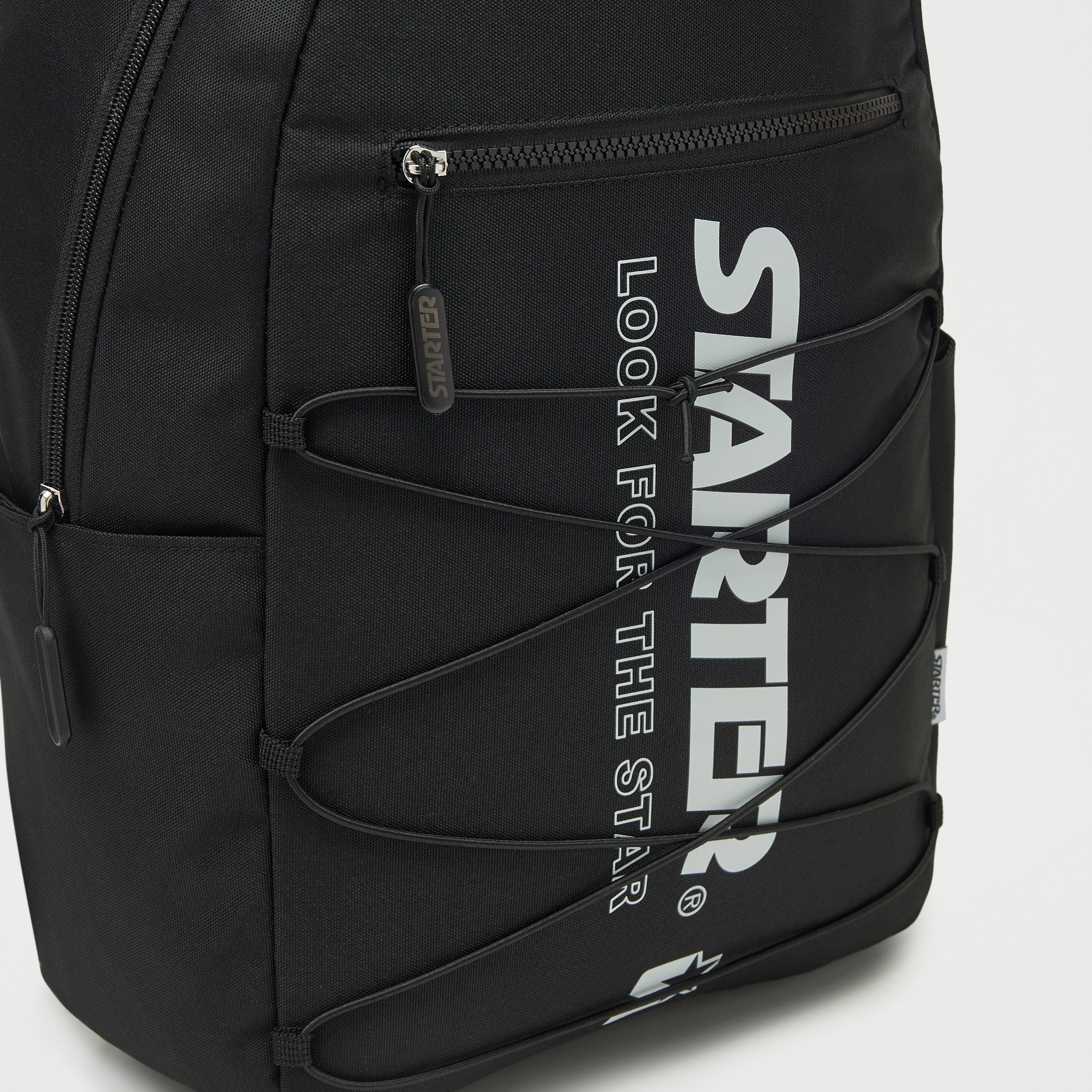 شنطة ظهر بحمالات قابلة للتعديل وسحّاب إغلاق وطبعات شعار من ستارتر-women-bagsandwallets-backpacks-image-5
