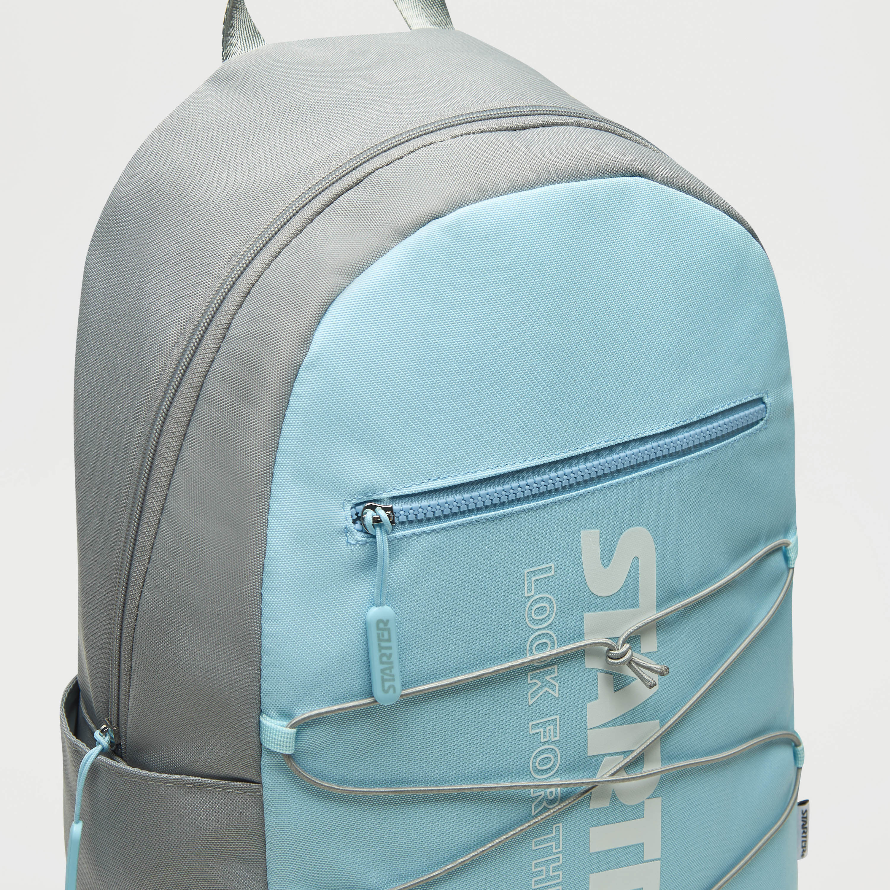شنطة ظهر بحمالات قابلة للتعديل وسحّاب إغلاق وطبعات شعار من ستارتر-women-bagsandwallets-backpacks-image-11