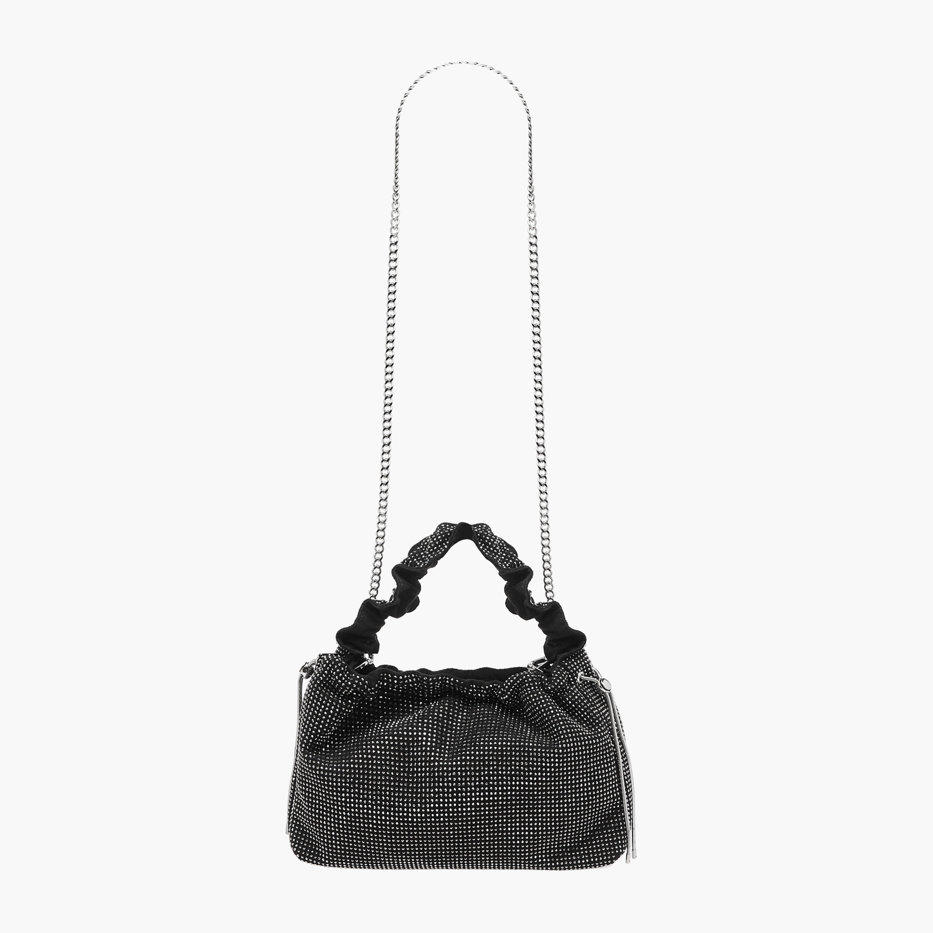 Embellished Crossbody Bag with Cord Lock Closure and Chain Strap-women-bagsandwallets-handbags-image-3