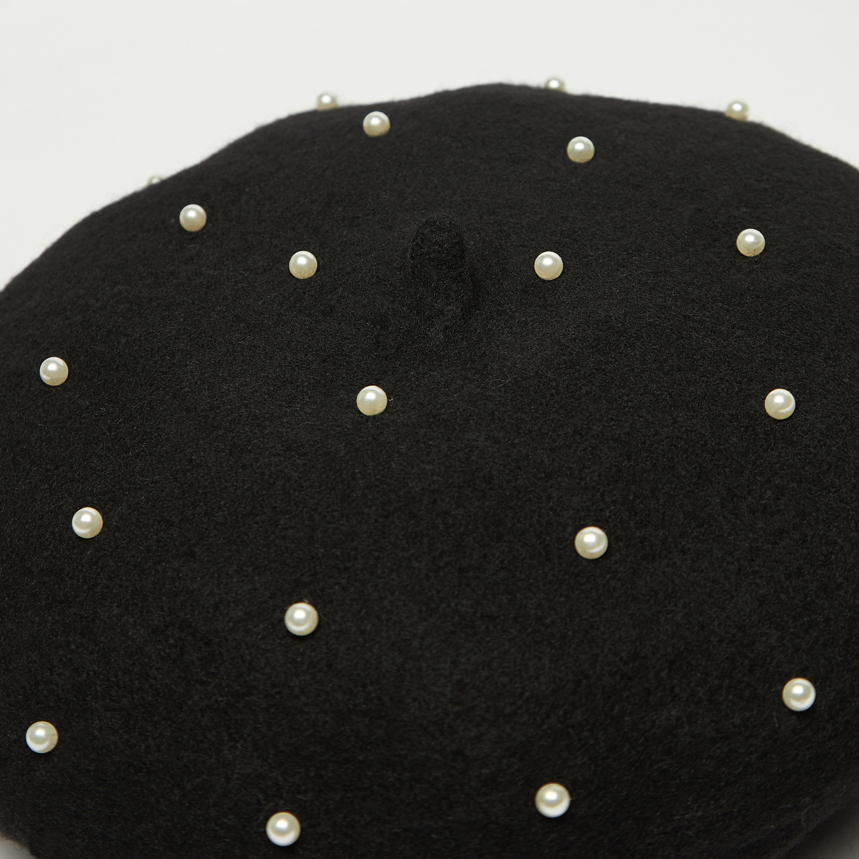 Pearl Embellished Beret Cap-women-winterwear-capsandhats-image-4