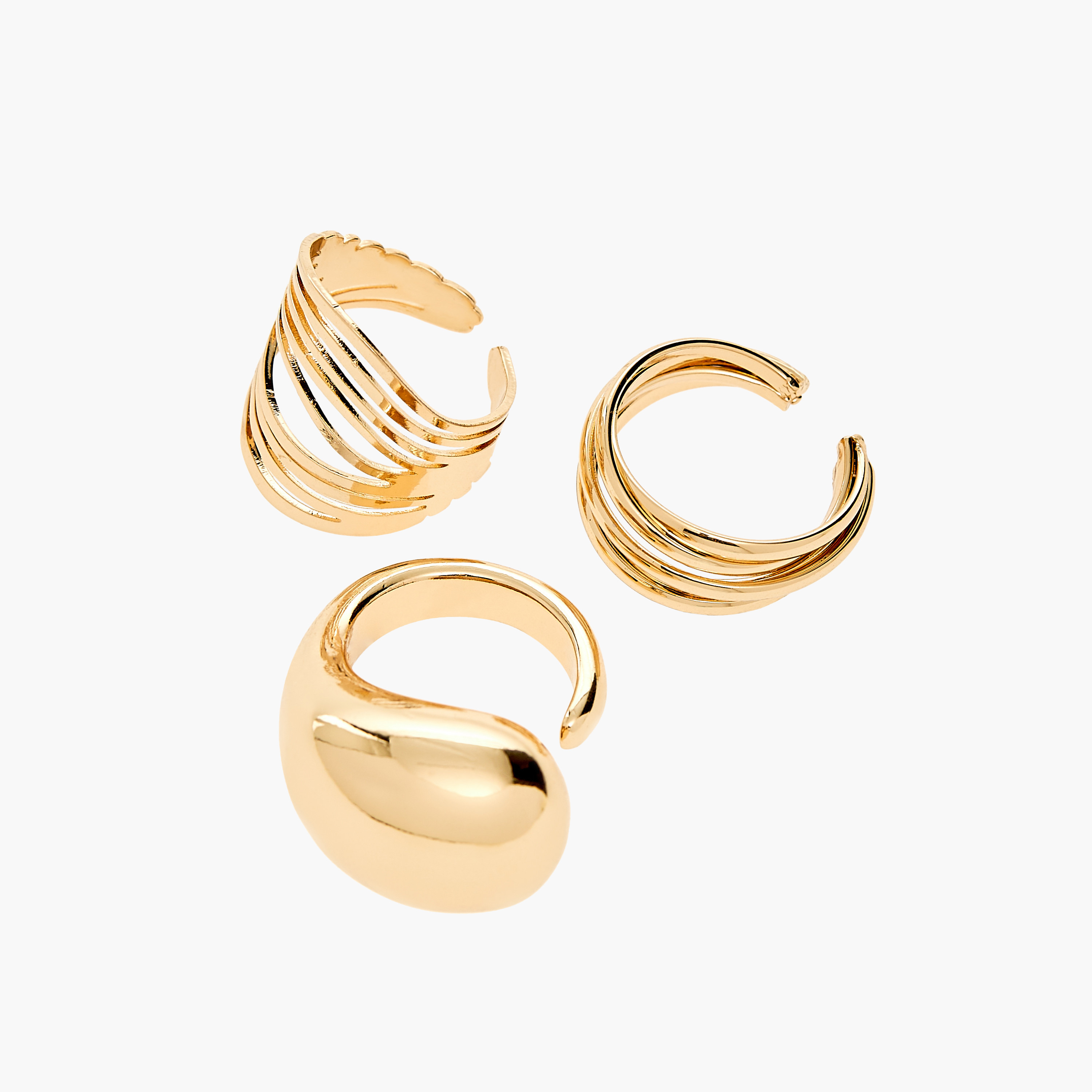 Buy Set of 3 - Assorted Rings Online | Centrepoint Kuwait
