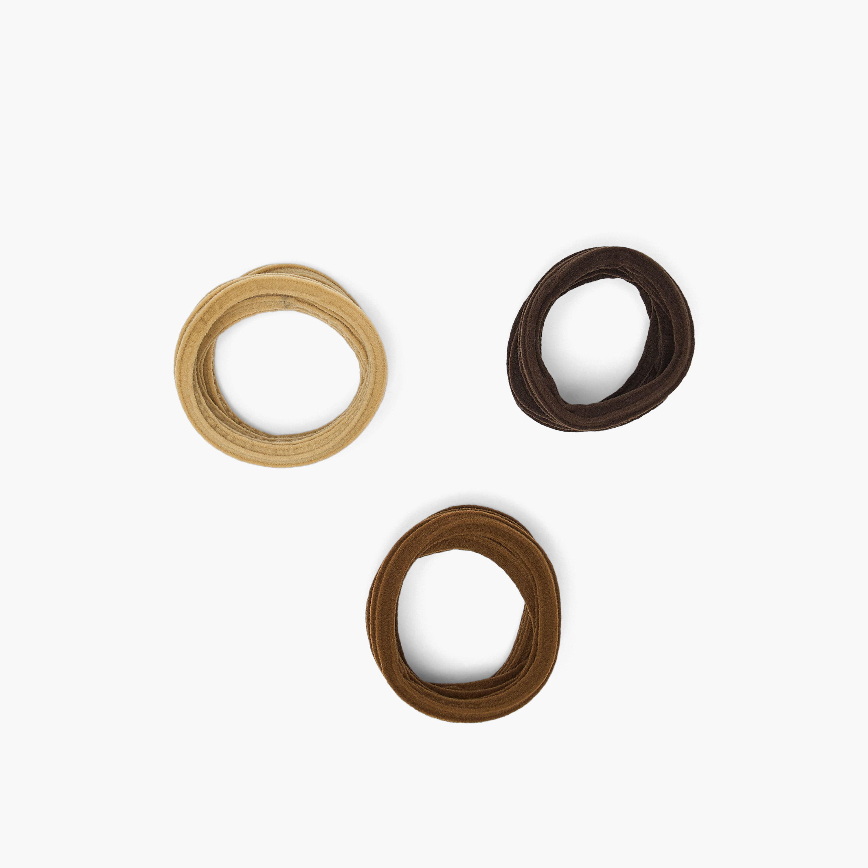 Set of 9 - Gloo Solid Elasticated Hair Tie-women-hairaccessories-scrunchies-image-2