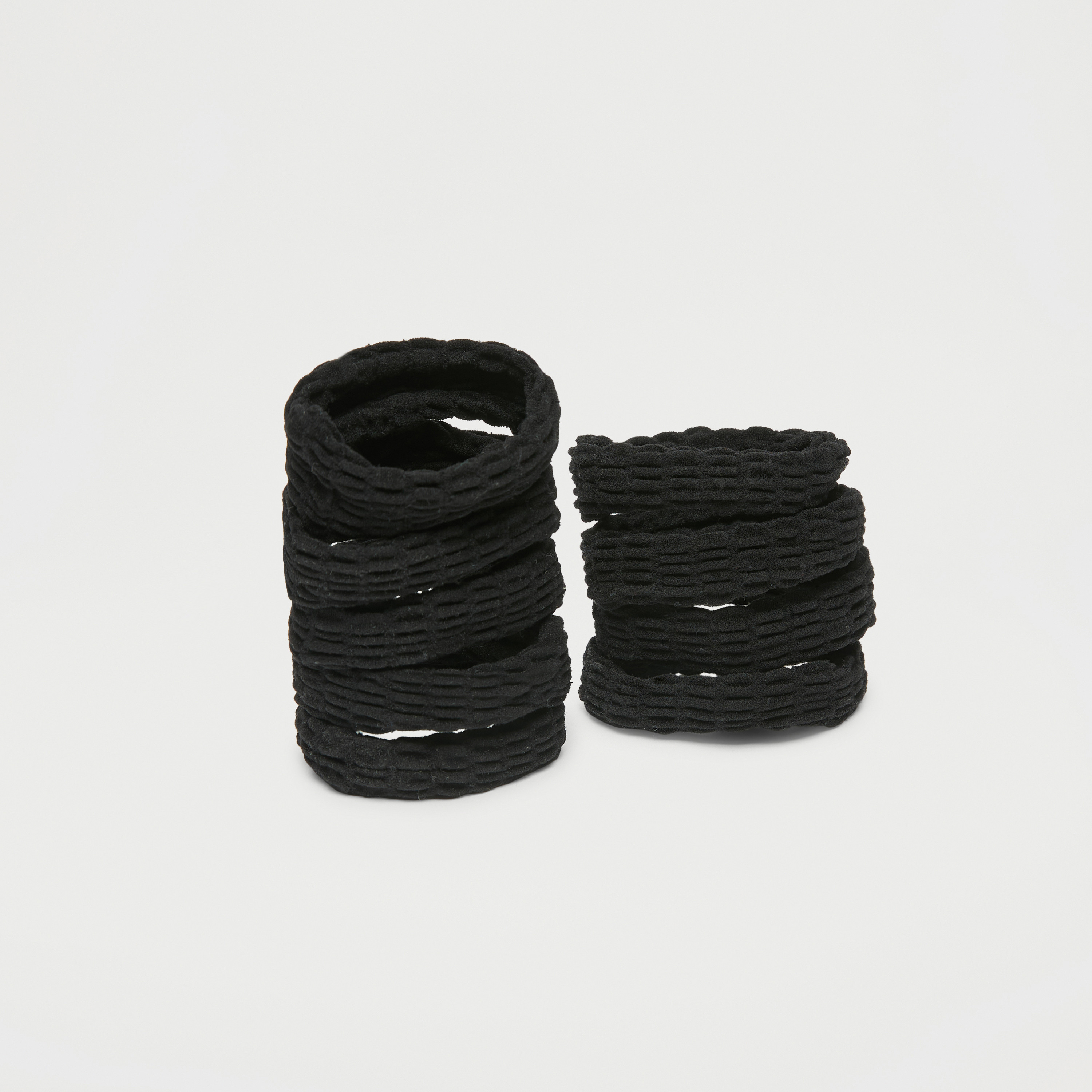 Set of 9 - Gloo Textured Elasticated Hair Tie-women-hairaccessories-scrunchies-image-2