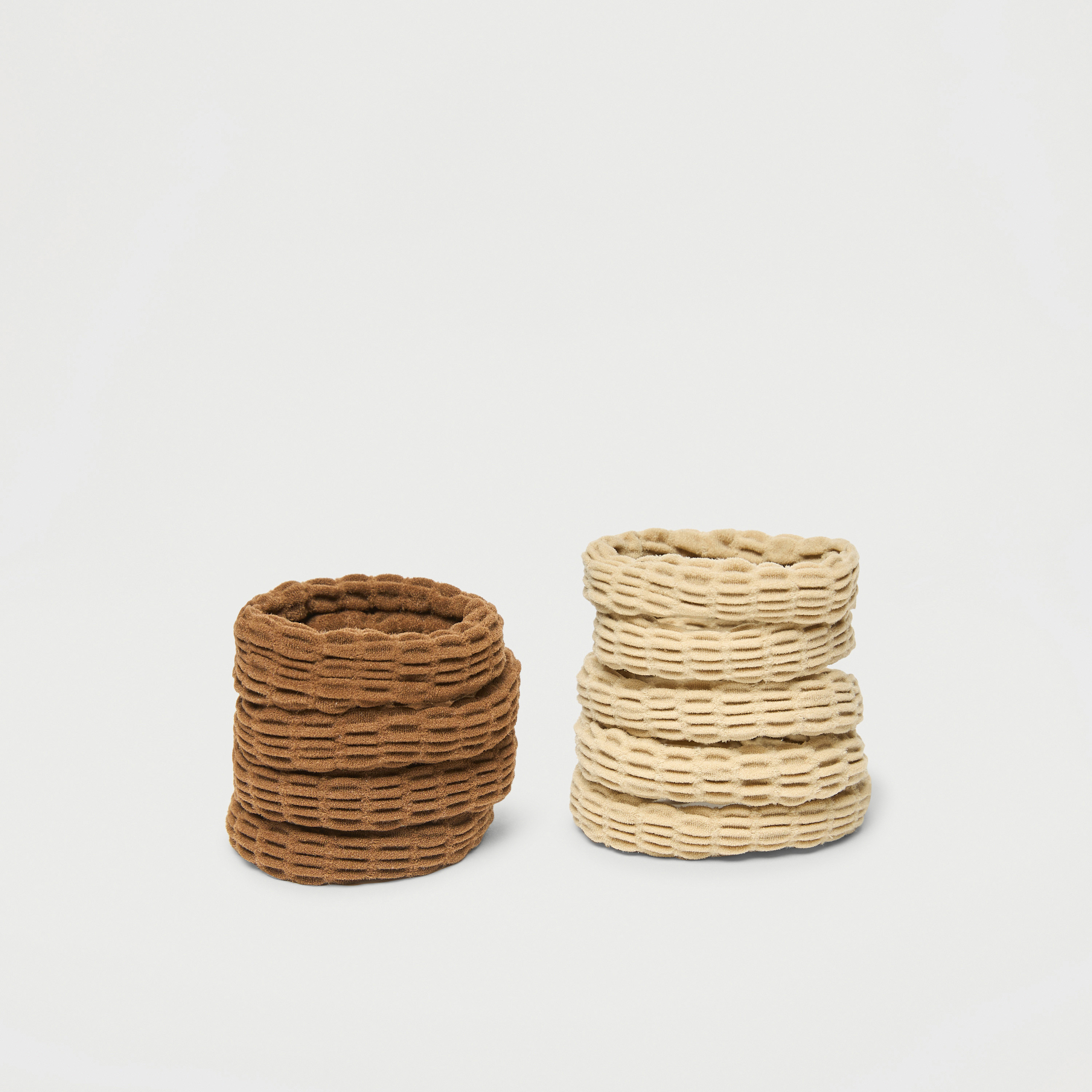 Set of 9 - Gloo Textured Elasticated Hair Tie-women-hairaccessories-scrunchies-image-2