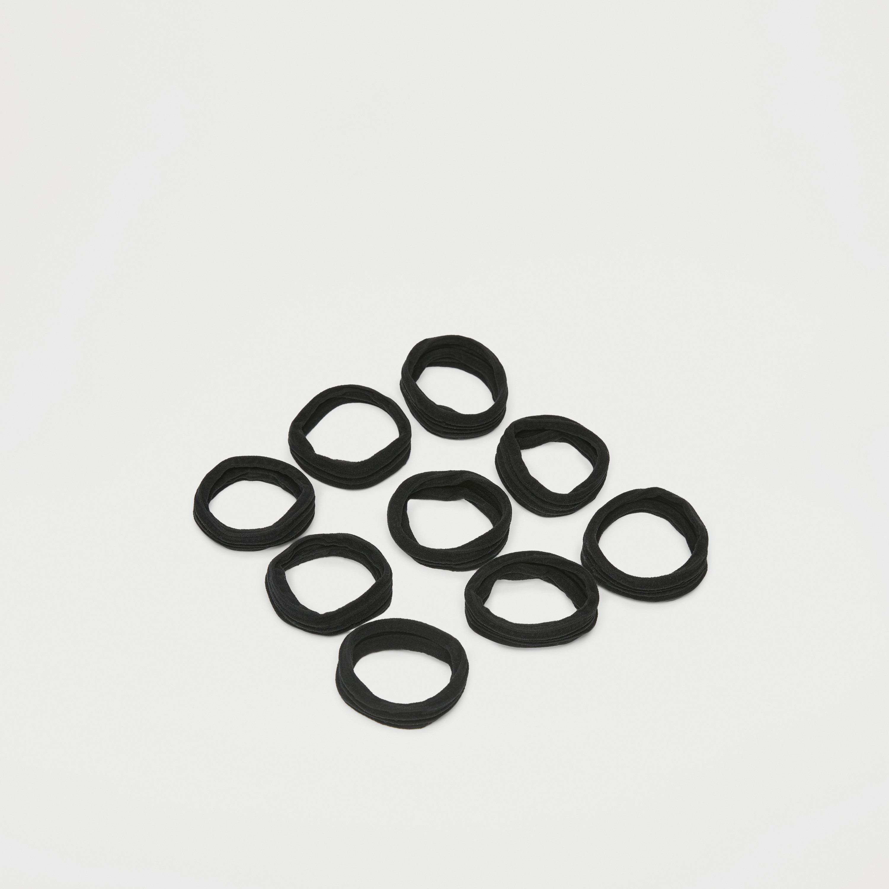 Set of 9 - Gloo Solid Elasticated Hair Tie-women-hairaccessories-scrunchies-image-1
