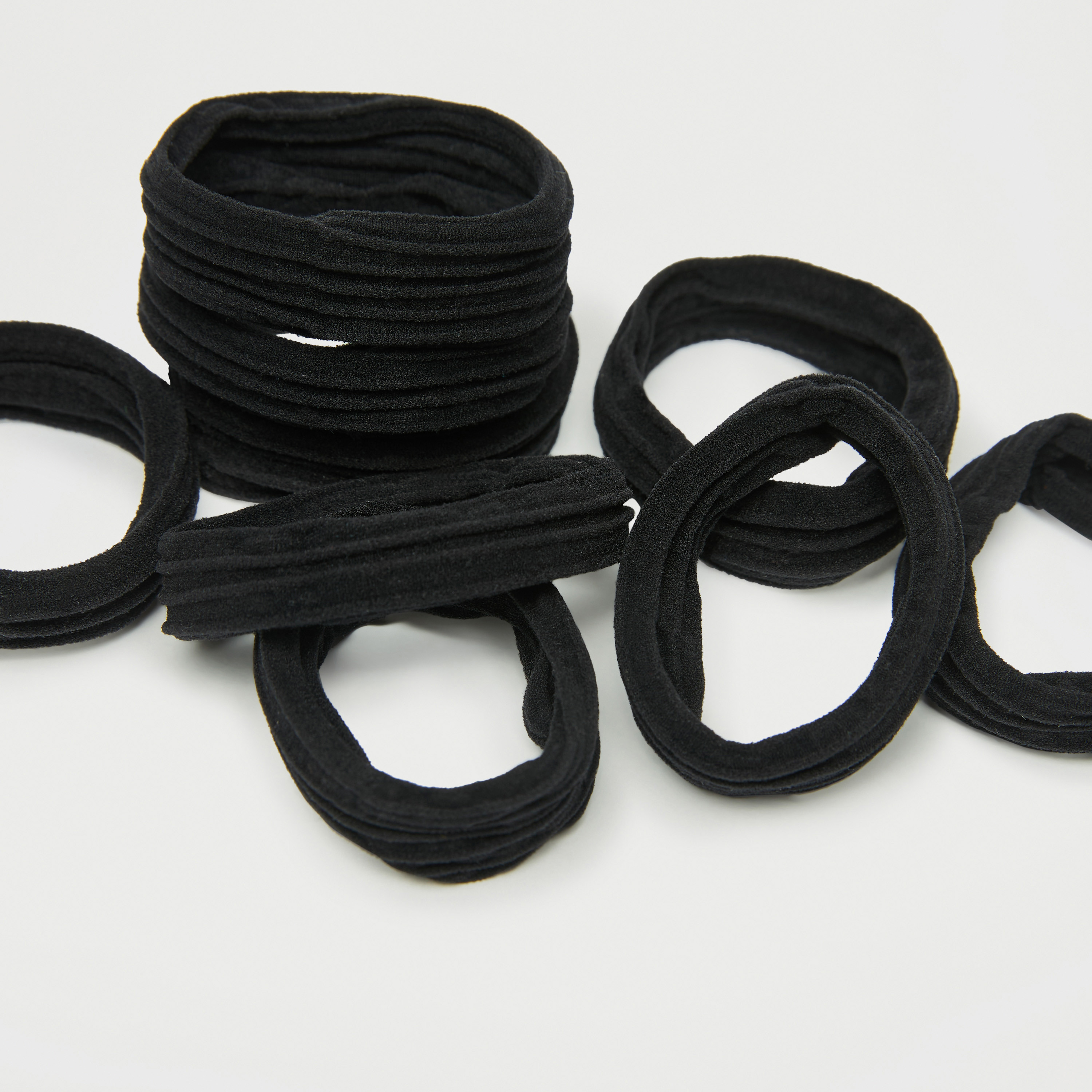 Set of 9 - Gloo Solid Elasticated Hair Tie-women-hairaccessories-scrunchies-image-3