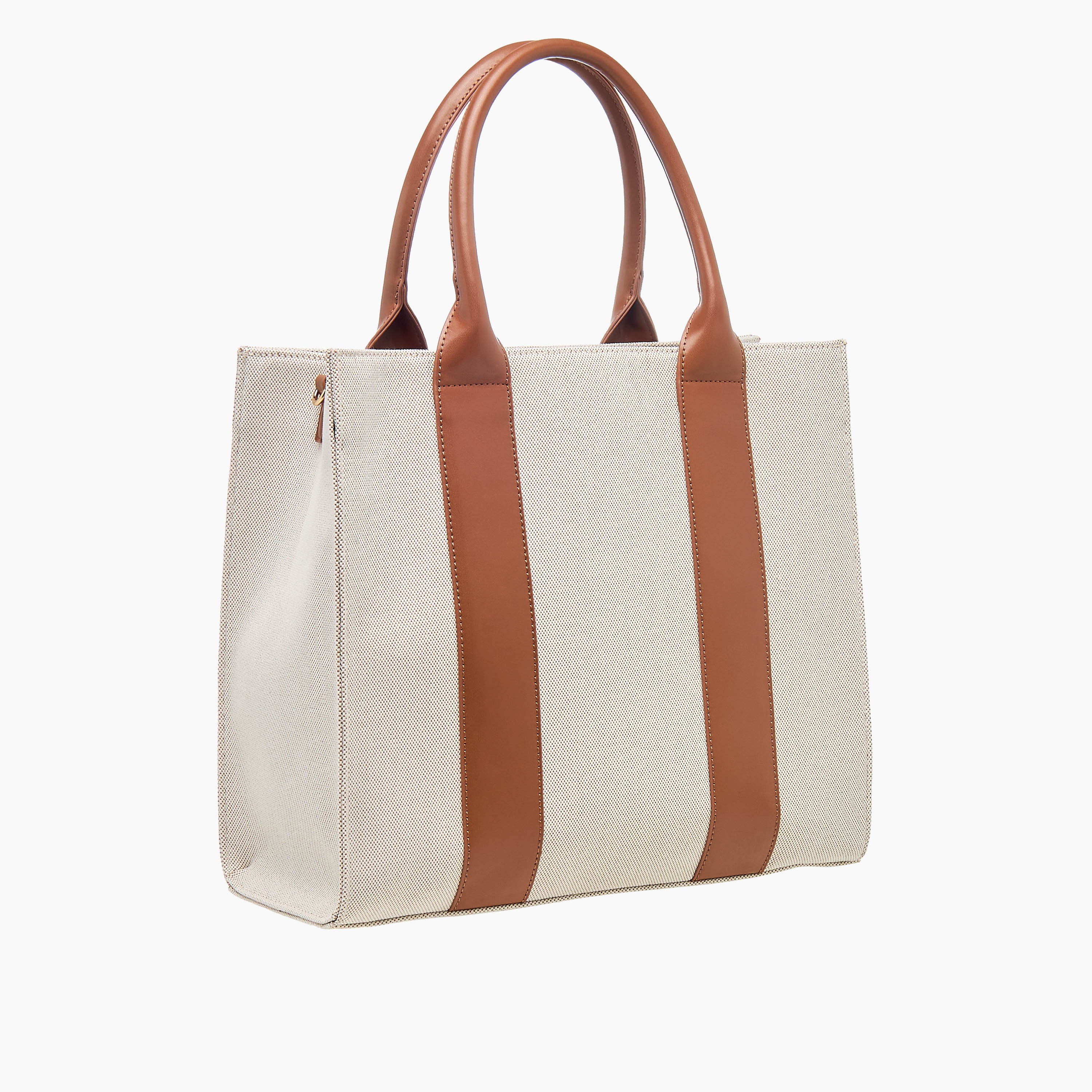 Textured Tote Bag with Handles and Detachable Strap-women-bagsandwallets-handbags-image-4