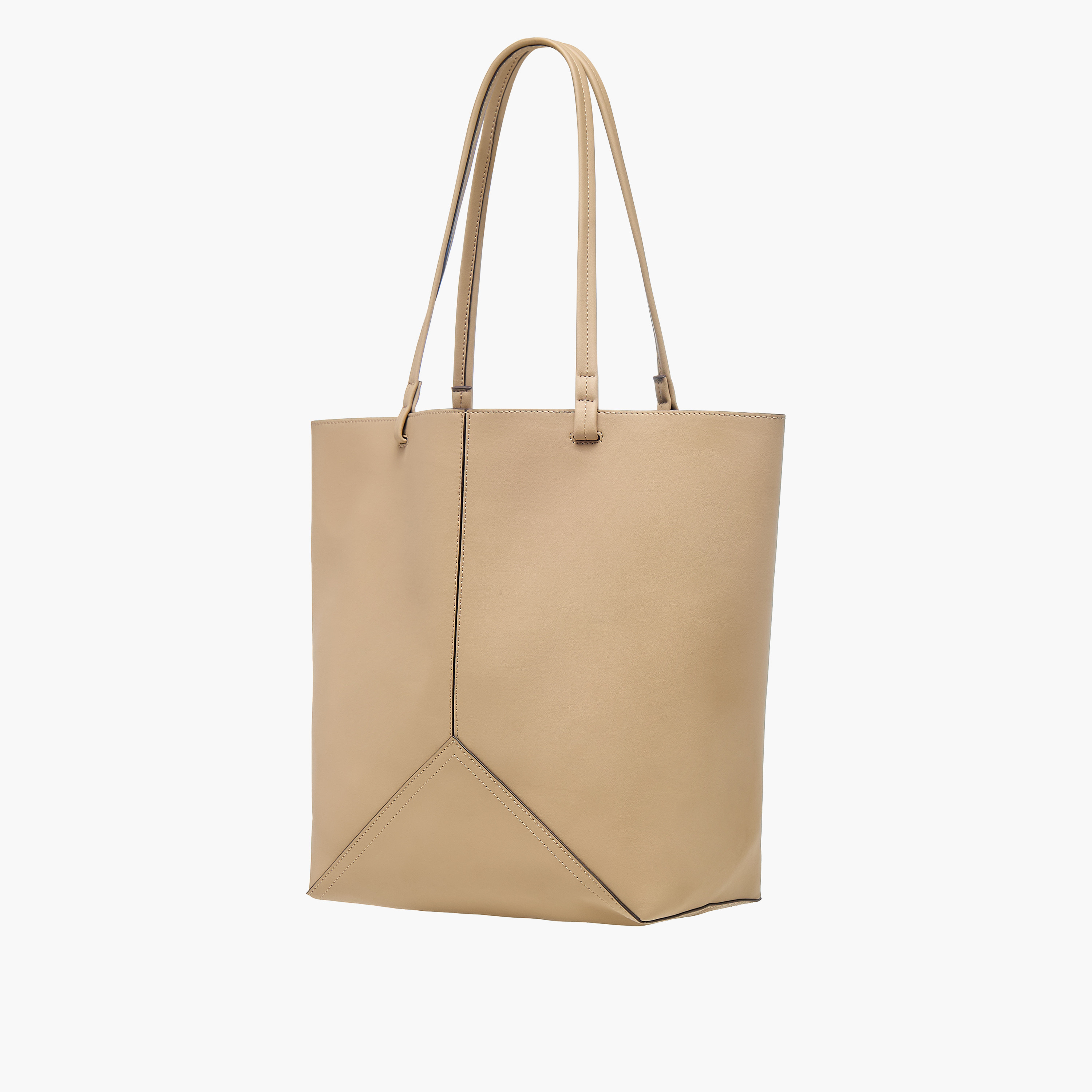 Textured Tote Bag with Handles-women-bagsandwallets-handbags-image-4