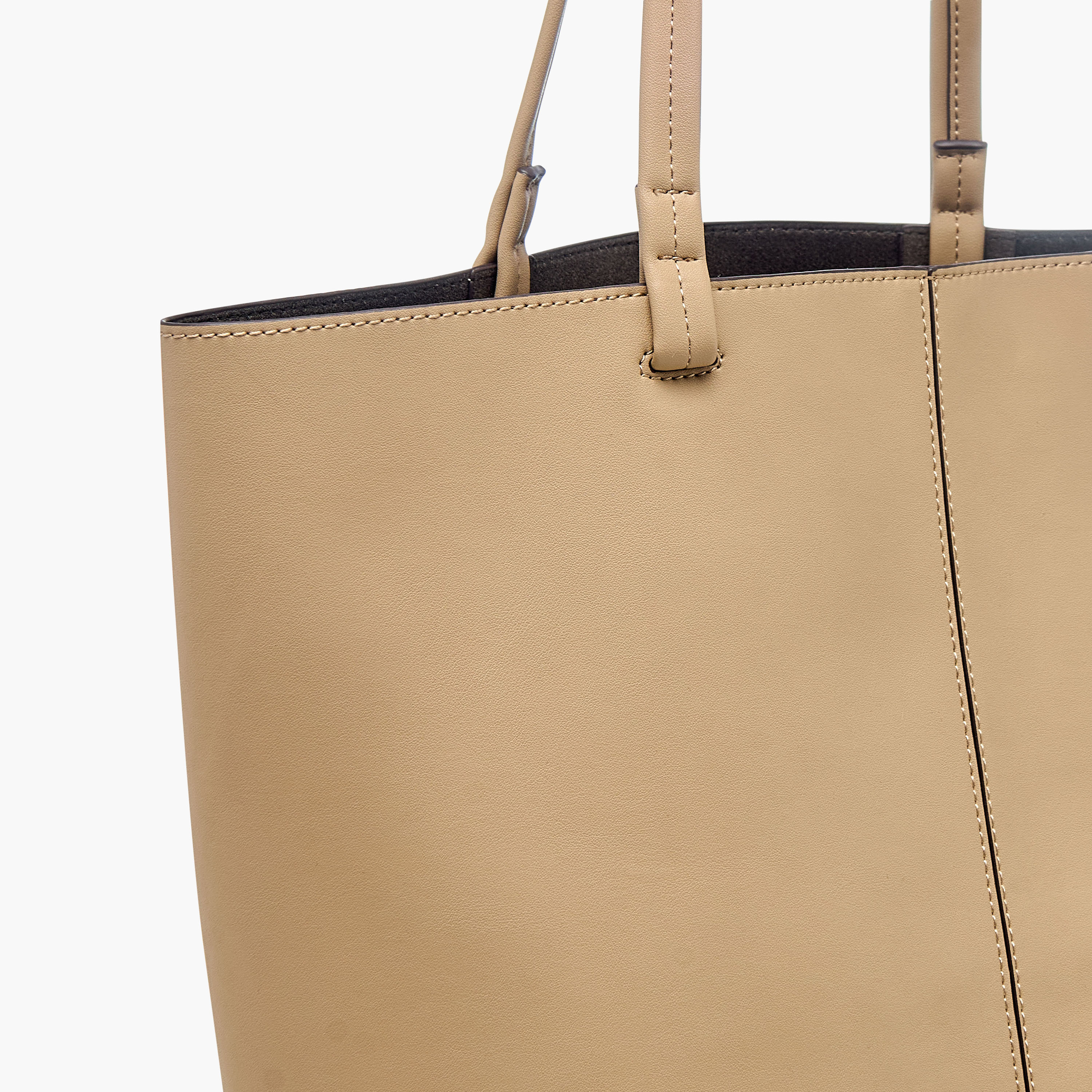 Textured Tote Bag with Handles-women-bagsandwallets-handbags-image-6