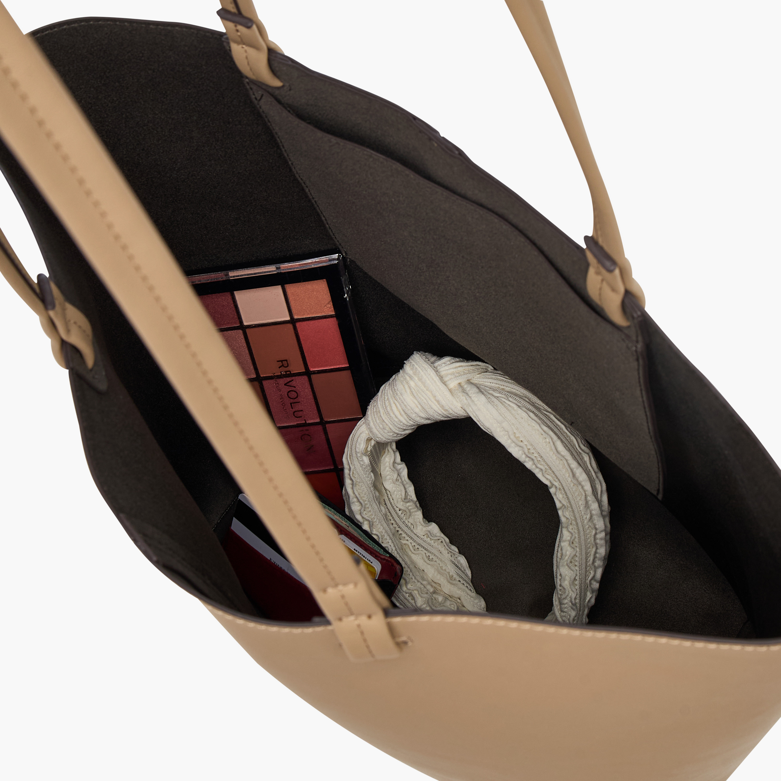 Textured Tote Bag with Handles-women-bagsandwallets-handbags-image-8