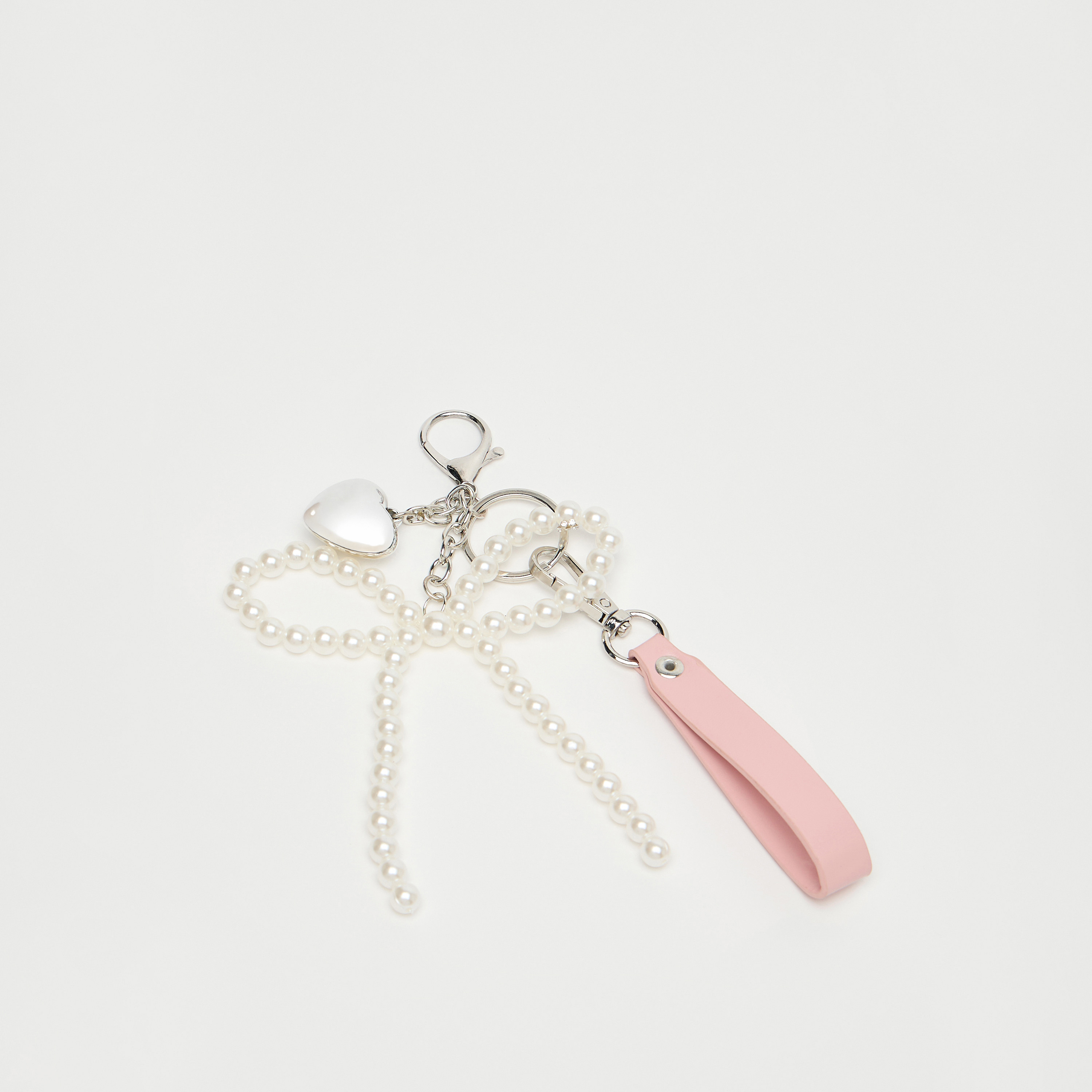 Bow Accent Keychain with Lobster Hook-women-clothingaccessories-novelties-image-2
