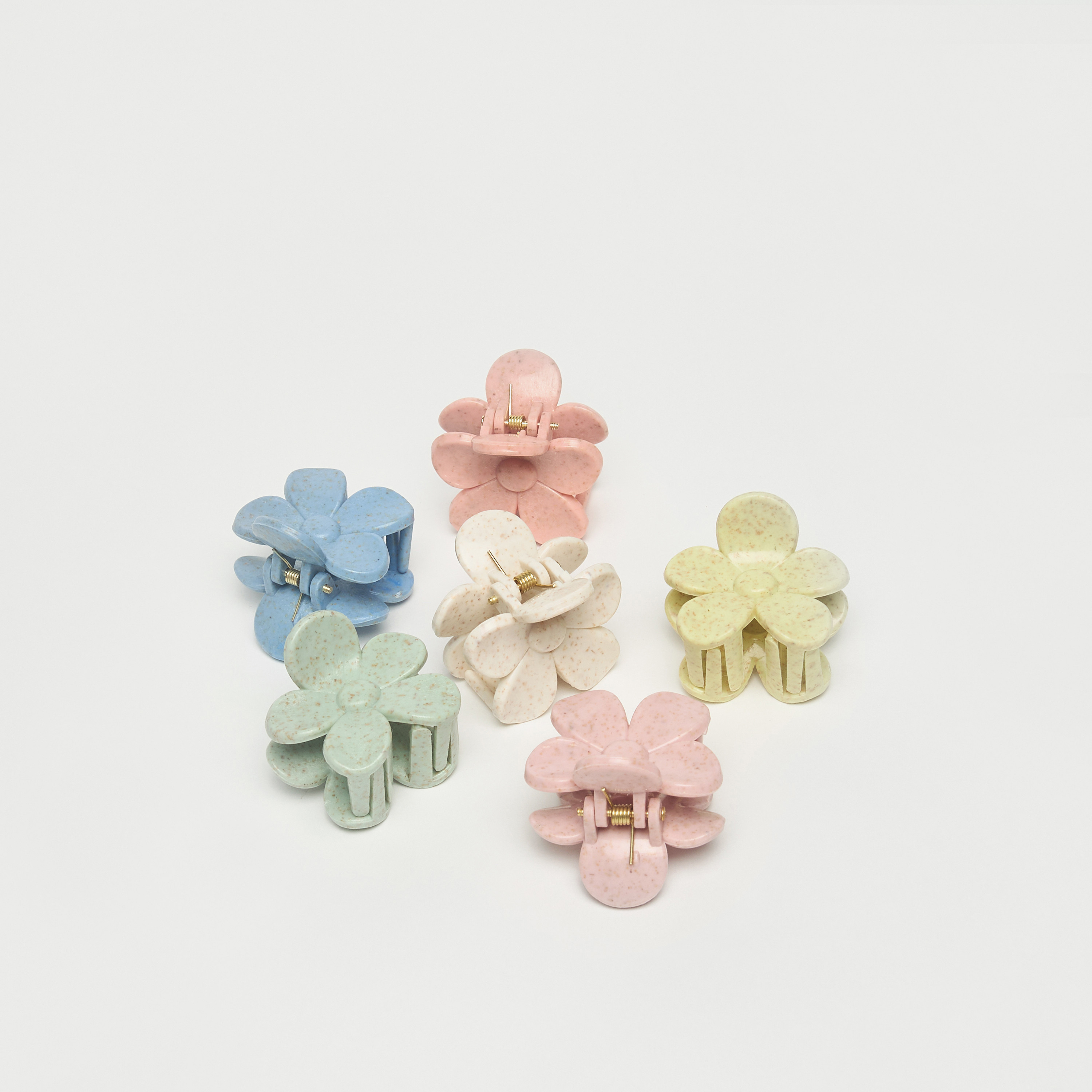 مشابك شعر بتصميم زهري - طقم من 6 قطع-women-hairaccessories-clamps-image-4